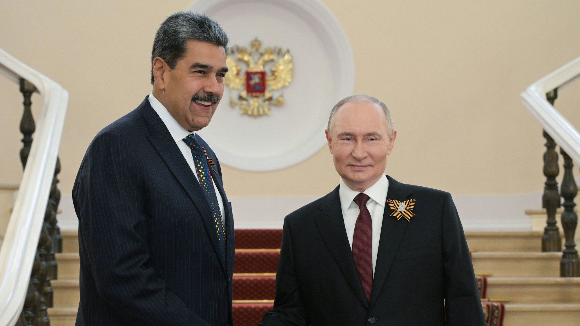 Kremlchef Wladimir Putin zusammen mit Nicolás Maduro im Kreml. (Archibild)