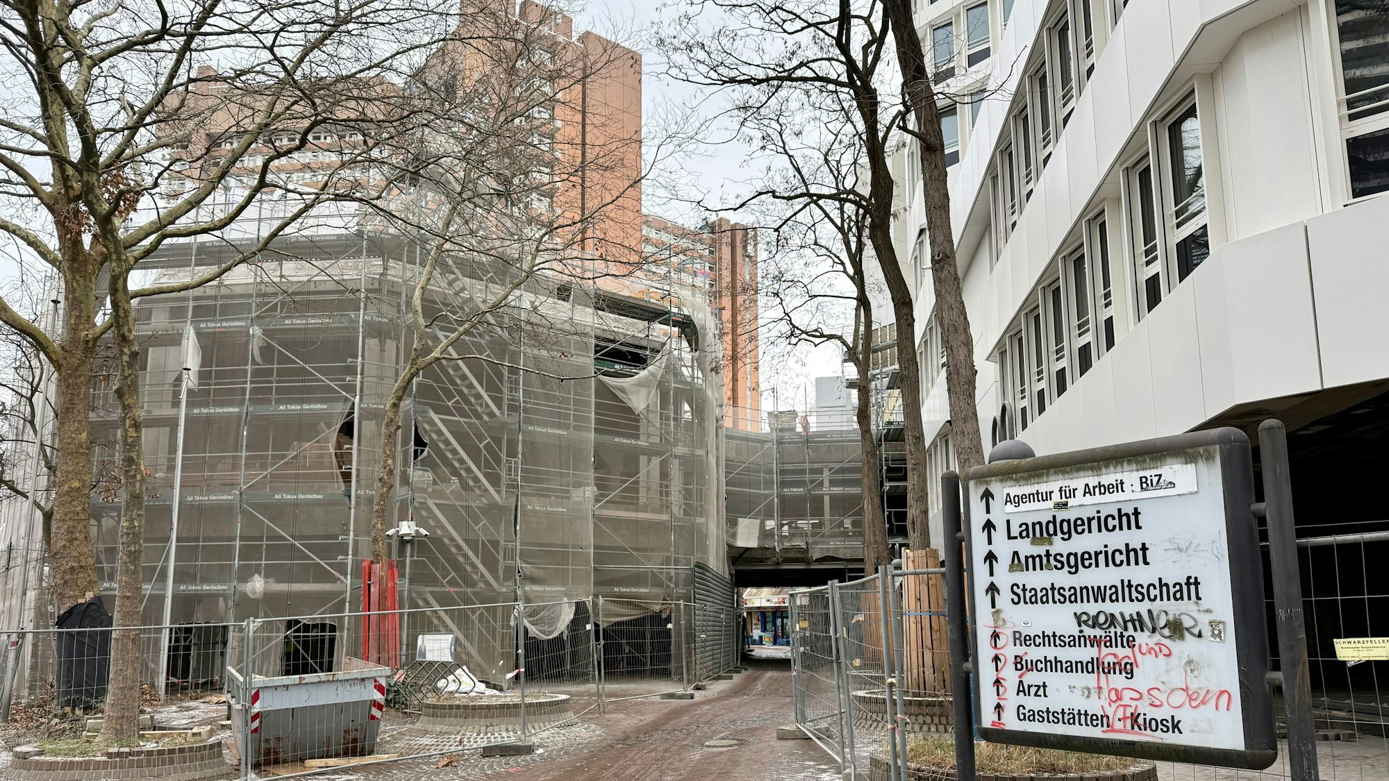 Blick auf das Landgericht in Köln am 5. Januar 2026