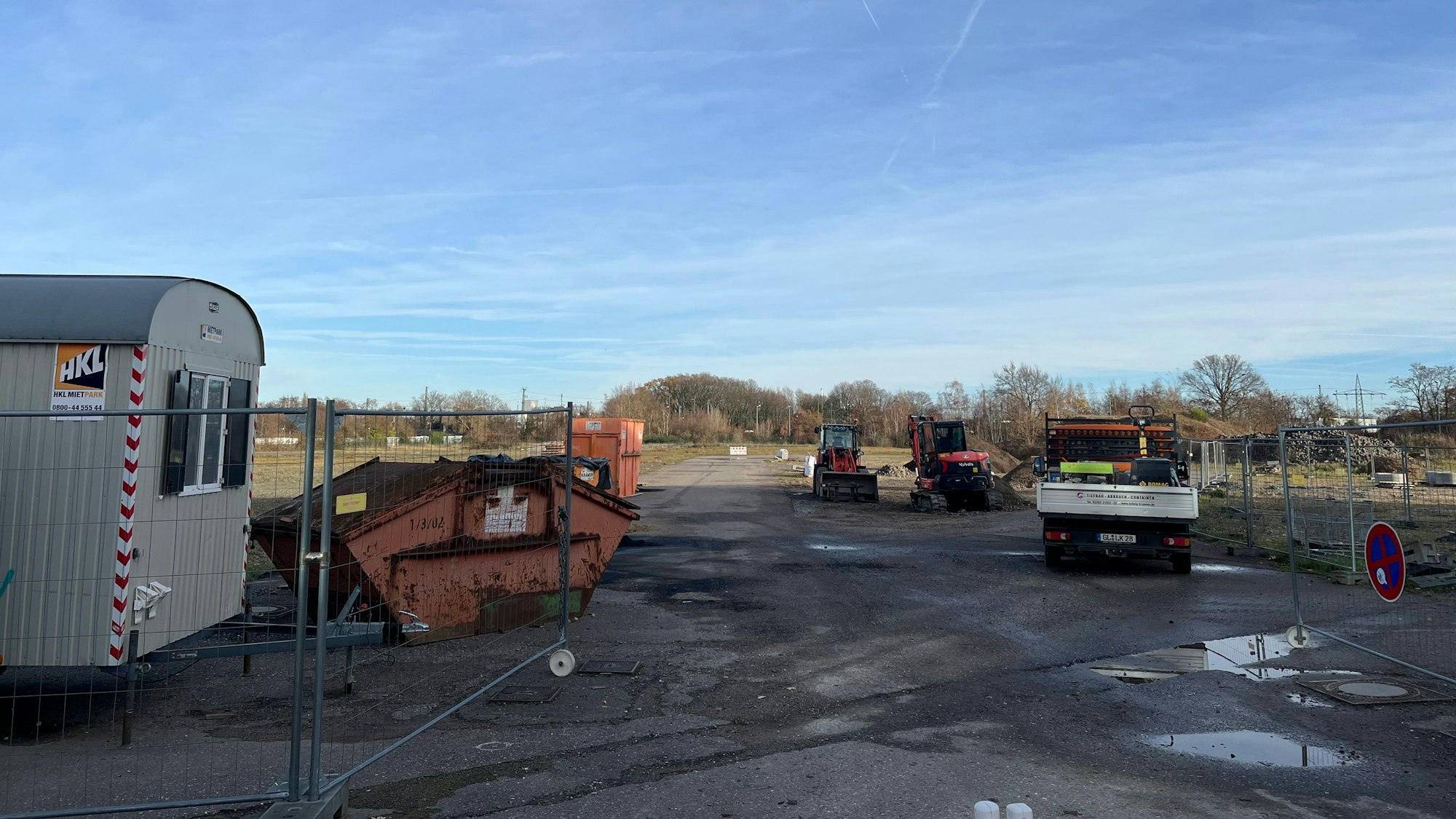 Der nördliche Teil des Areals ist noch eine Brachfläche.