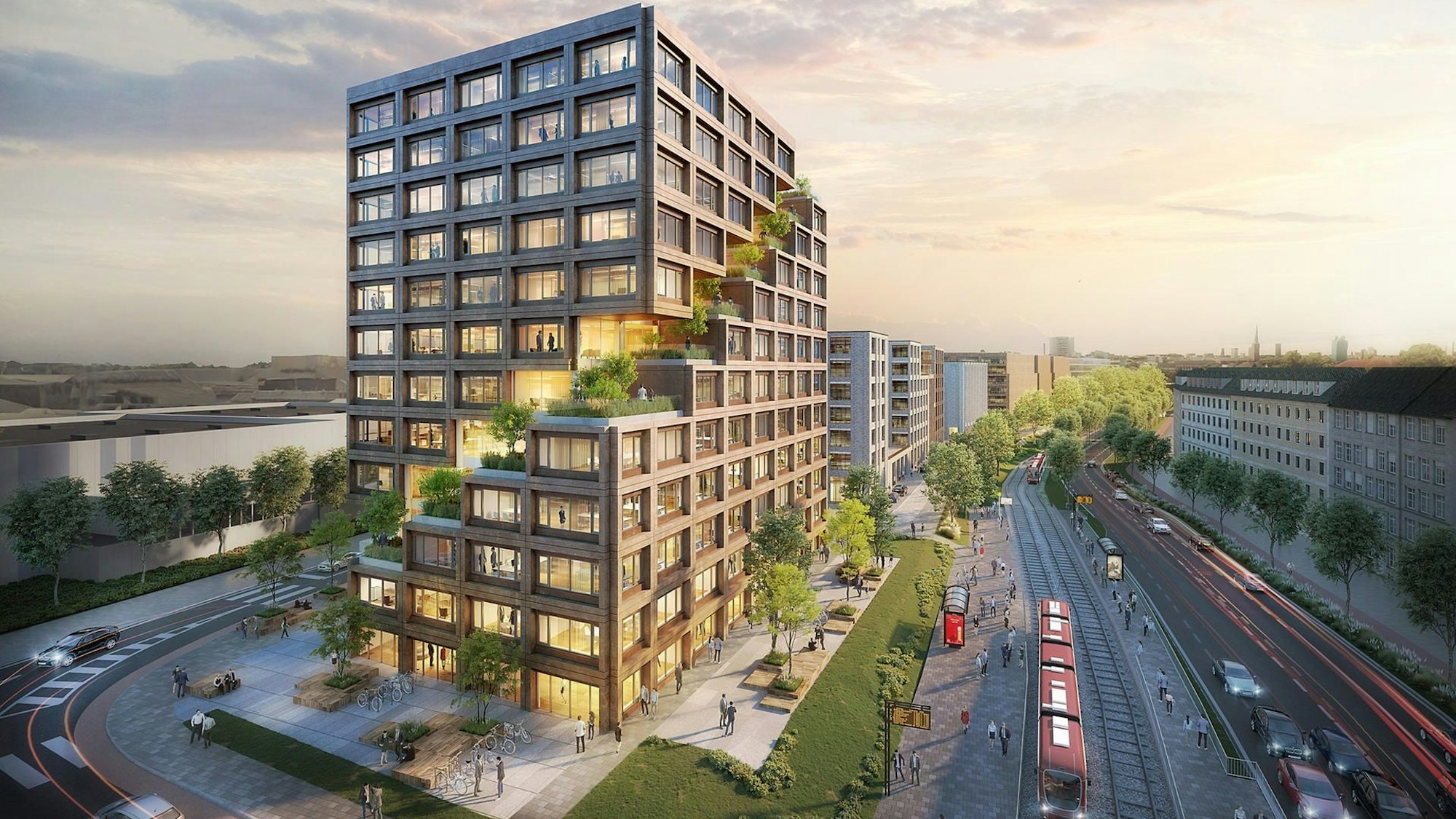 Das geplante Hochhaus I/D Cologne in Köln-Mülheim