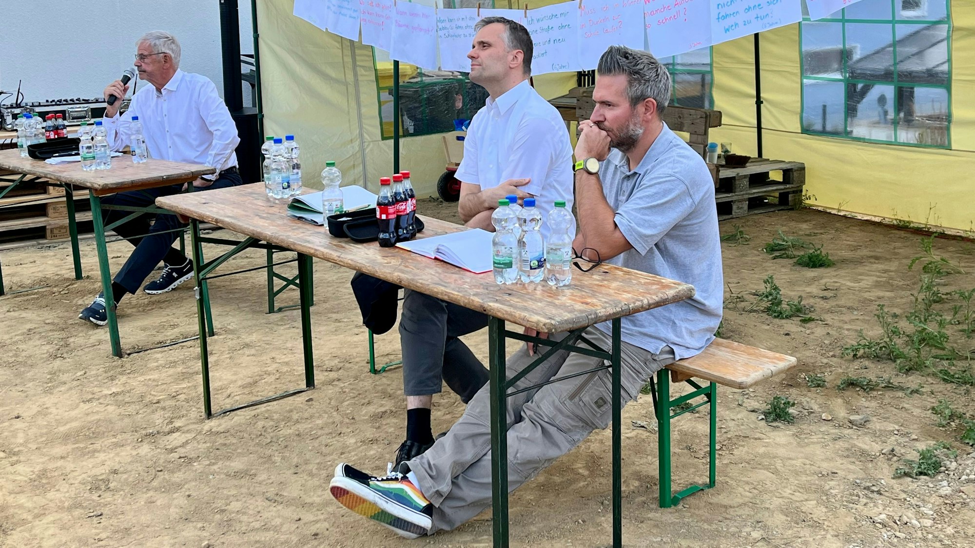 Udo Helling von Urban Pro mit Marc Baack und Sebsatian Nocon von der Stadt Burscheid