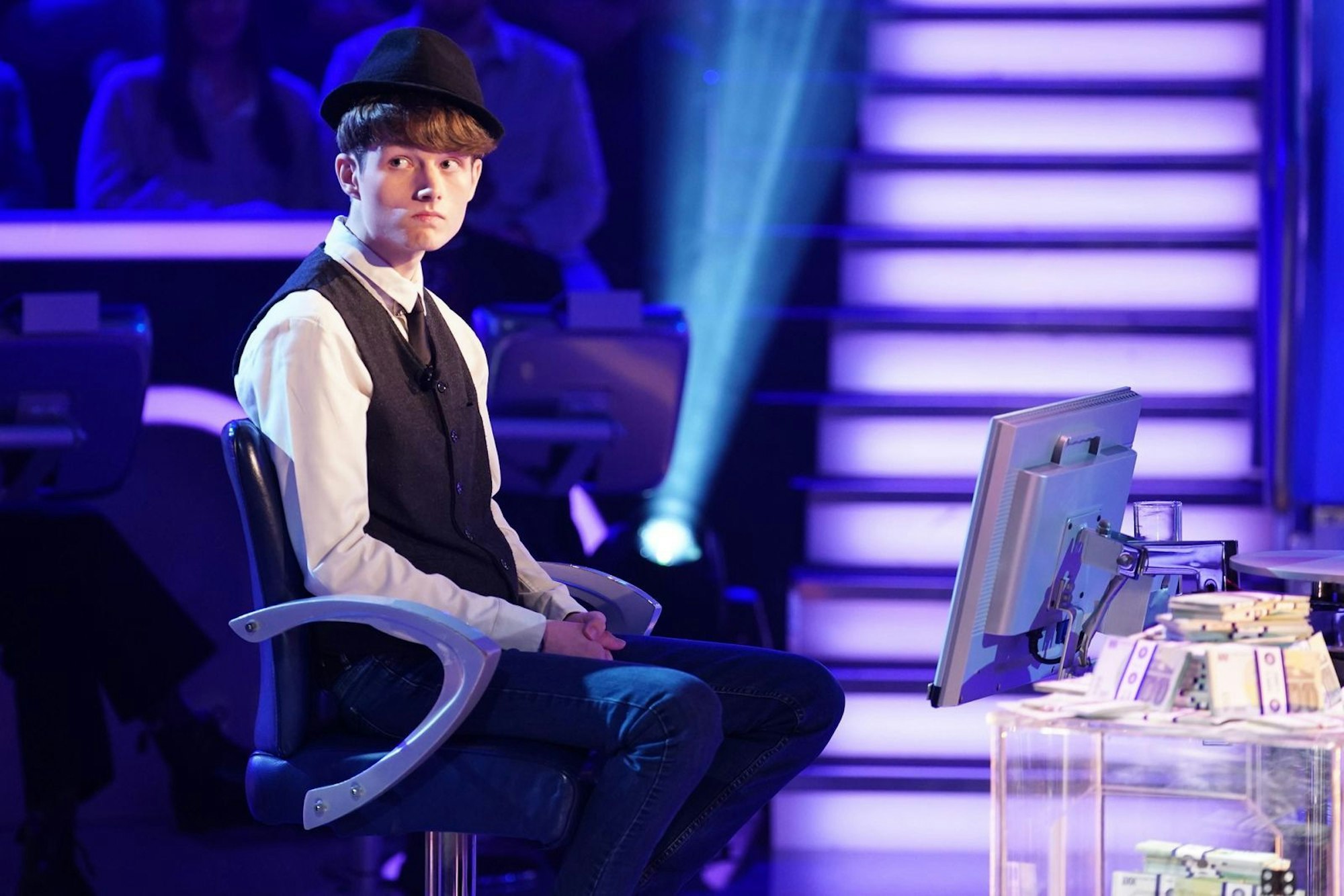 Der 18-jährige Nelio Stelli ist der Pechvogel dieser Sendung. (Bild: RTL / Stefan Gregorowius)