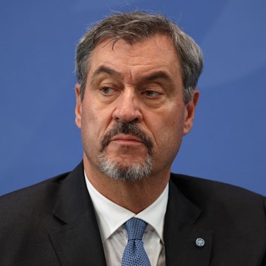 Markus Söder ist „nach wie vor pro Amerika“. (Bild: 2025 Getty Images/Sean Gallup)