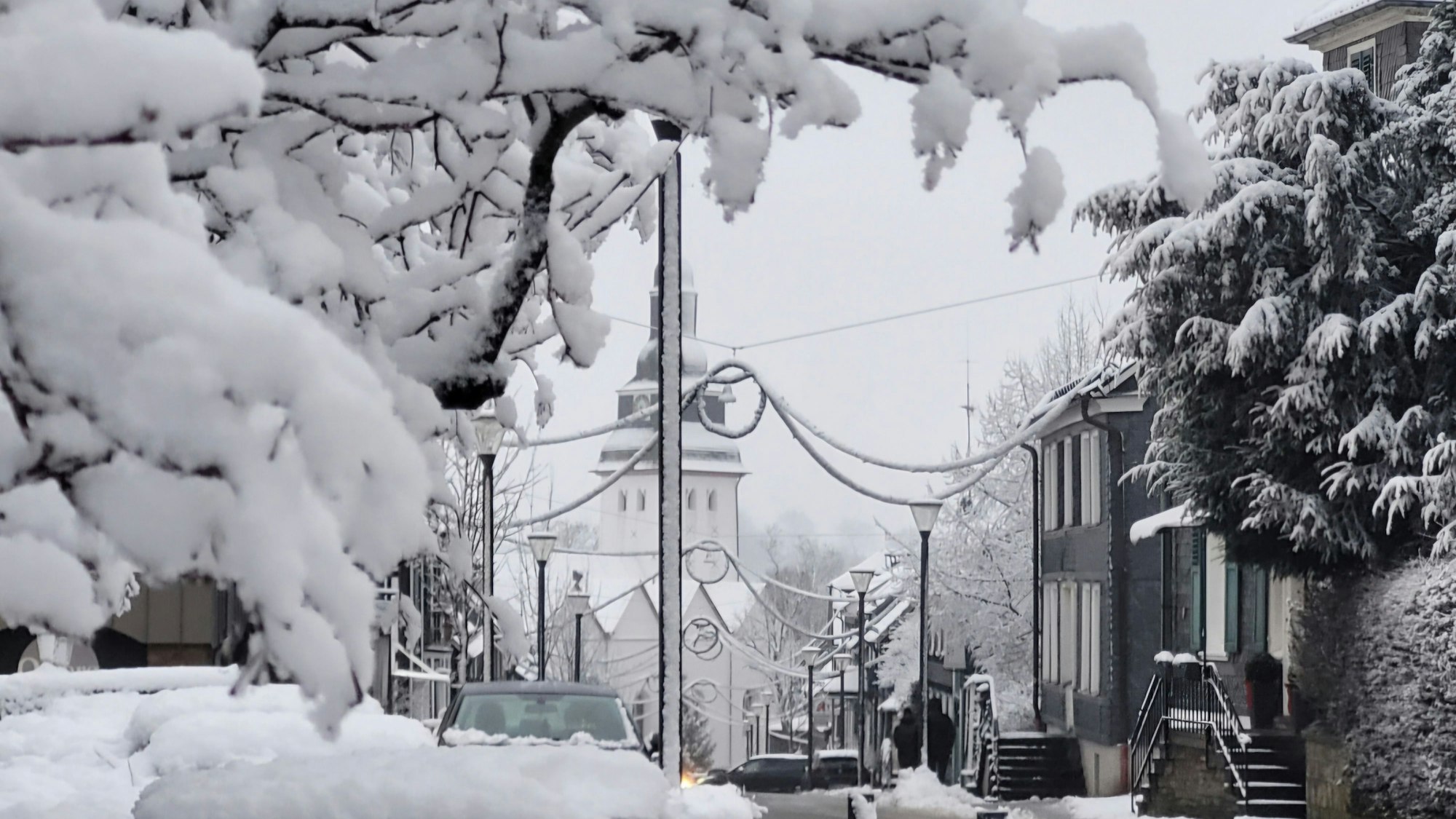 Nümbrecht im dicken Schnee.