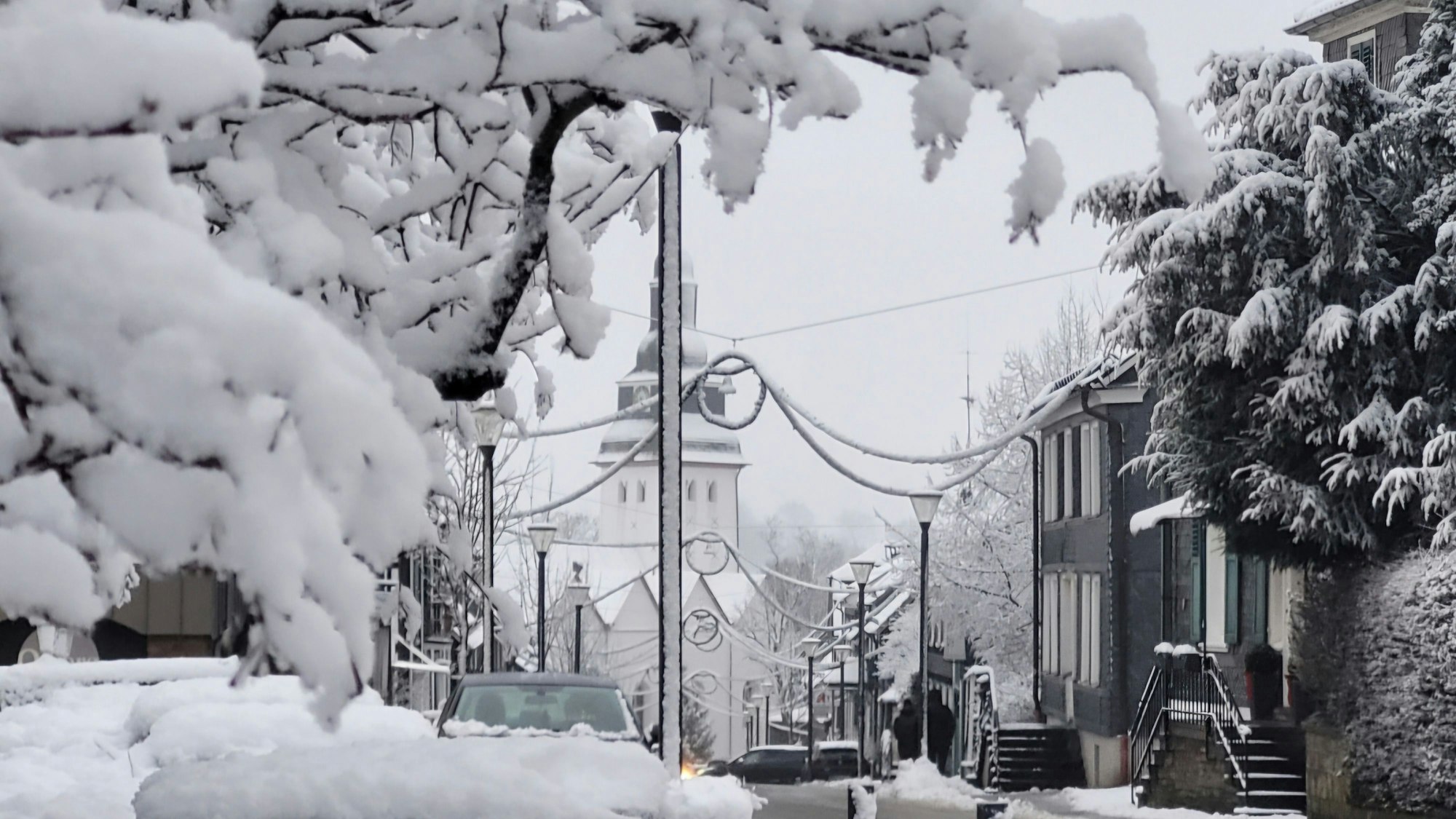 Nümbrecht im dicken Schnee.