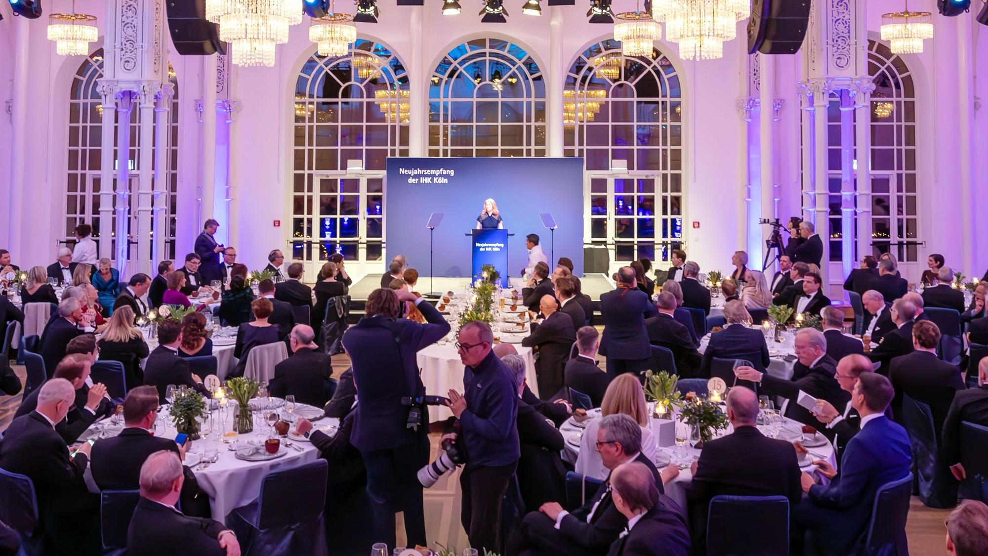 Neujahrsempfang der IHK Köln (Industrie- und Handelskammer) in der Flora.