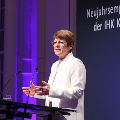 Traditioneller Neujahrsempfang der IHK Köln (Industrie- und Handelskammer) in der Flora. Gastrednerin: Veronika Grimm.