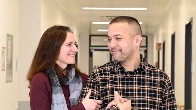 Jens Kreuch und seine Partnerin Sylvia Greulich.