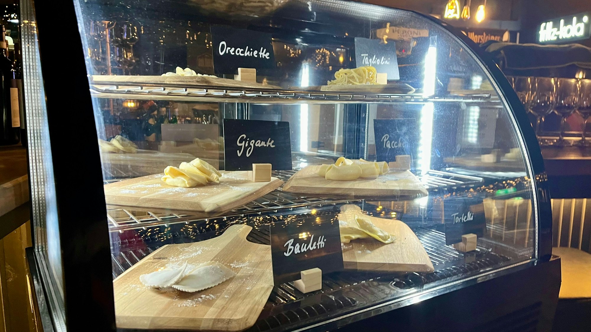 Die verschiedenen Pasta-Arten zum Anschauen.