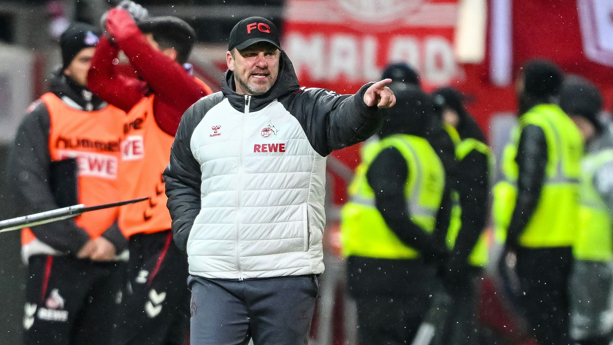 Lukas Kwasniok im Heidenheimer Schneetreiben