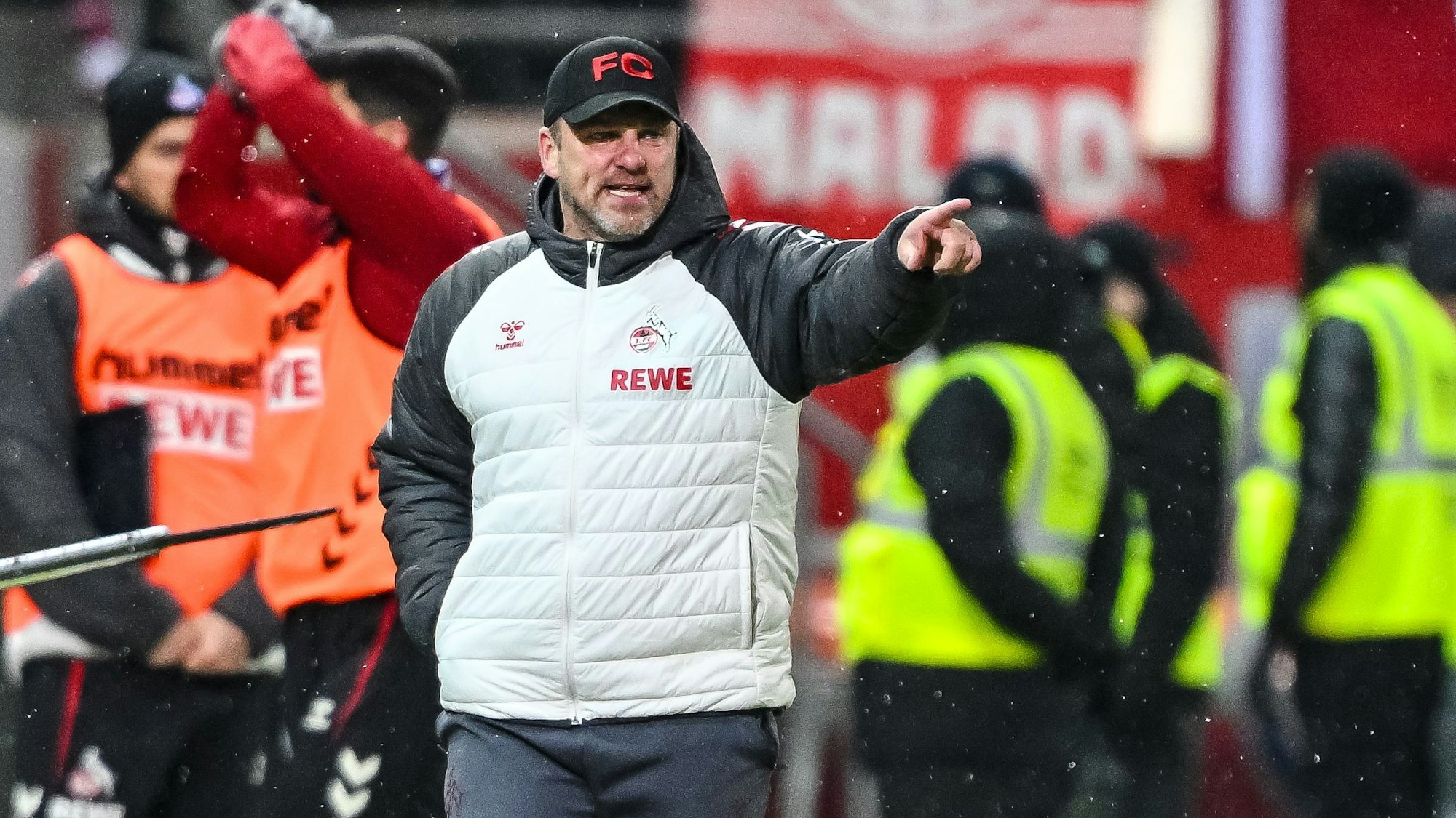 FC-Trainer Lukas Kwasniok am Samstag in der Heidenheimer Voith-Arena