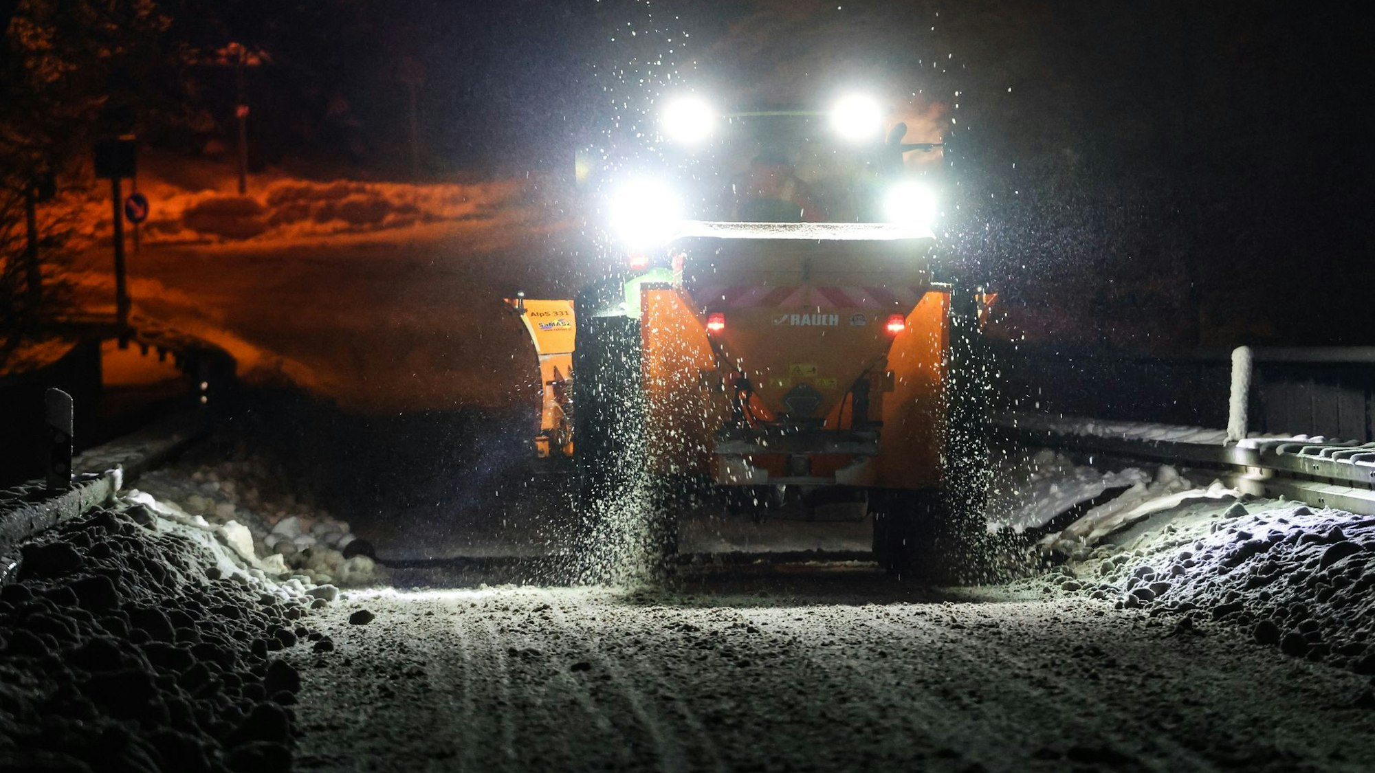Der Winterdienst war landesweit im Großeinsatz.