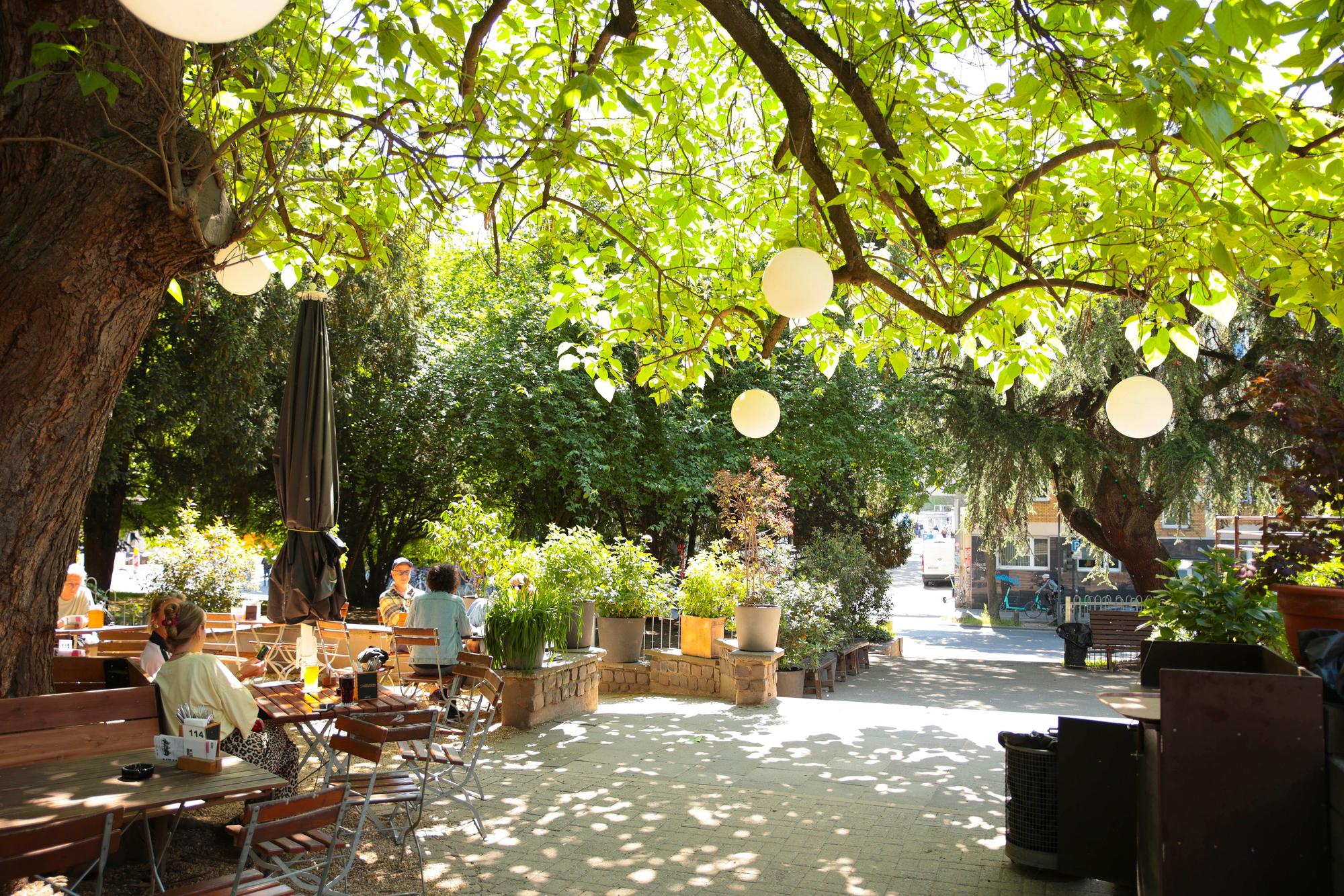 Der heutige Biergarten im Stadtgarten.