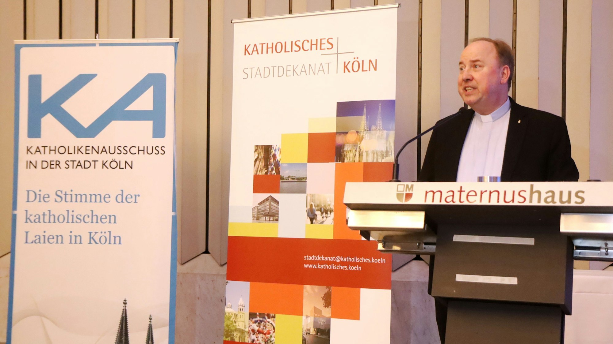 13.01.2026, Köln: Stadtdechant Monsignore Robert Kleine beim Dreikönigsempfang im Maternushaus. Foto: Arton Krasniqi