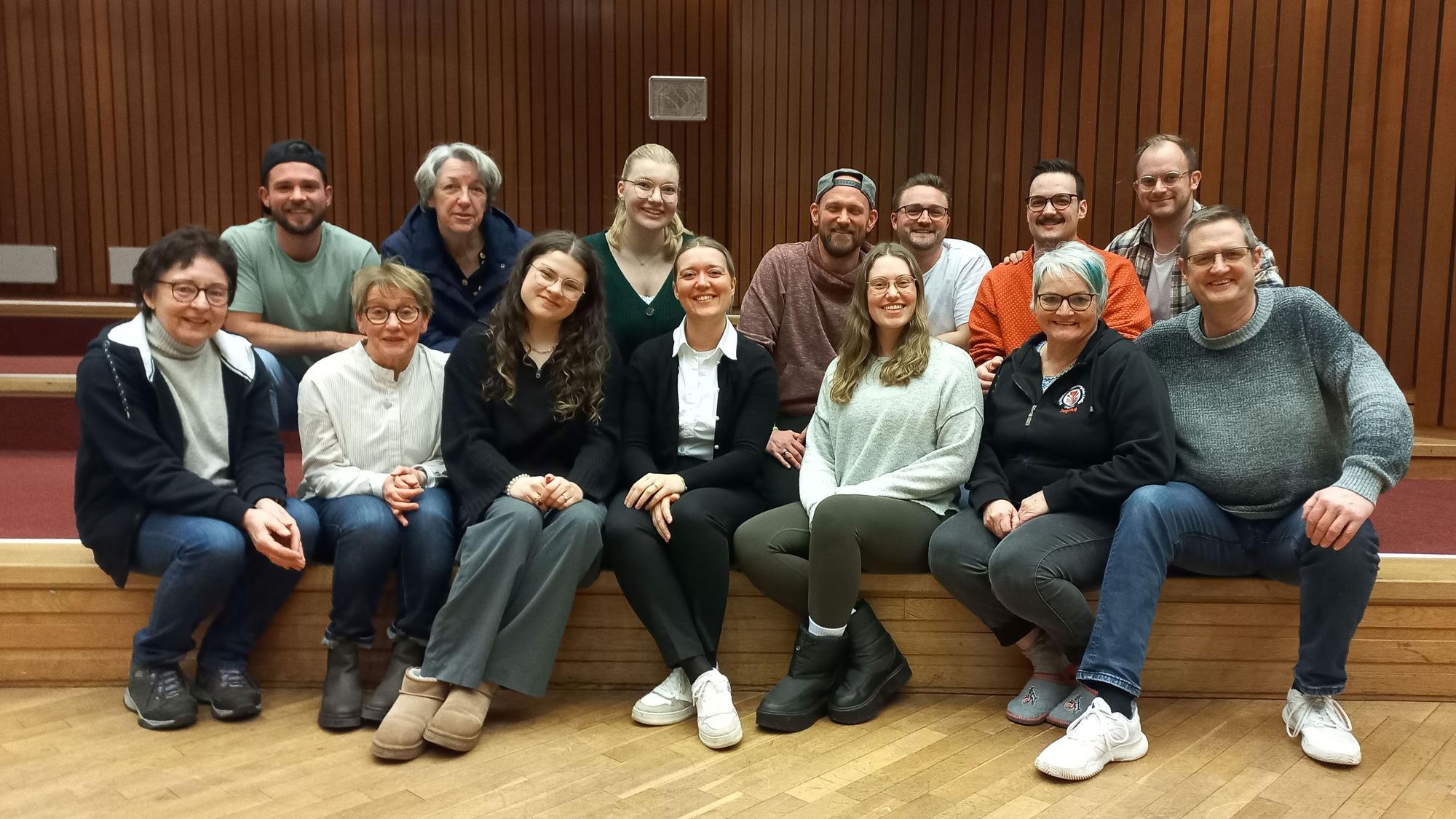 Die Theatergruppe 2026 der Reinoldus-Steinhauergilde Lindlar.