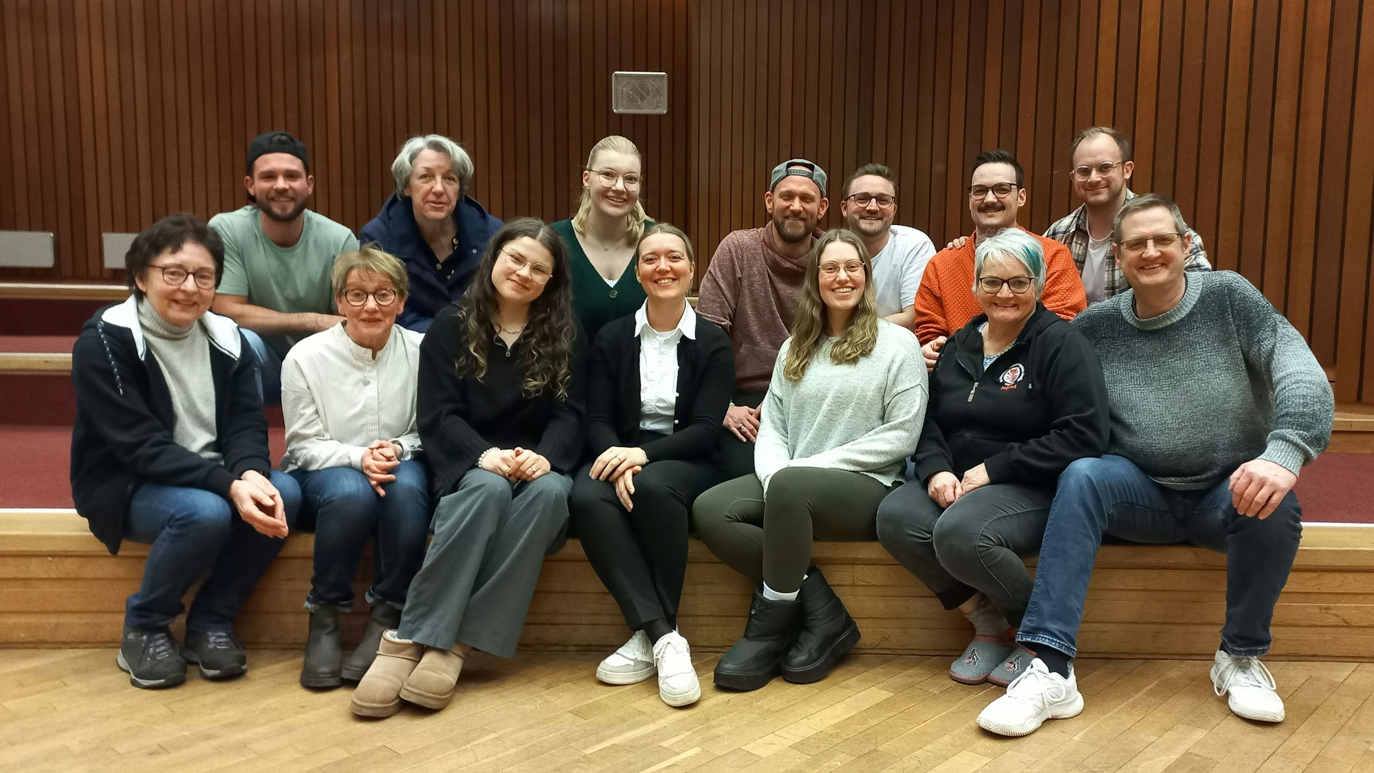 Die Theatergruppe 2026 der Reinoldus-Steinhauergilde Lindlar.