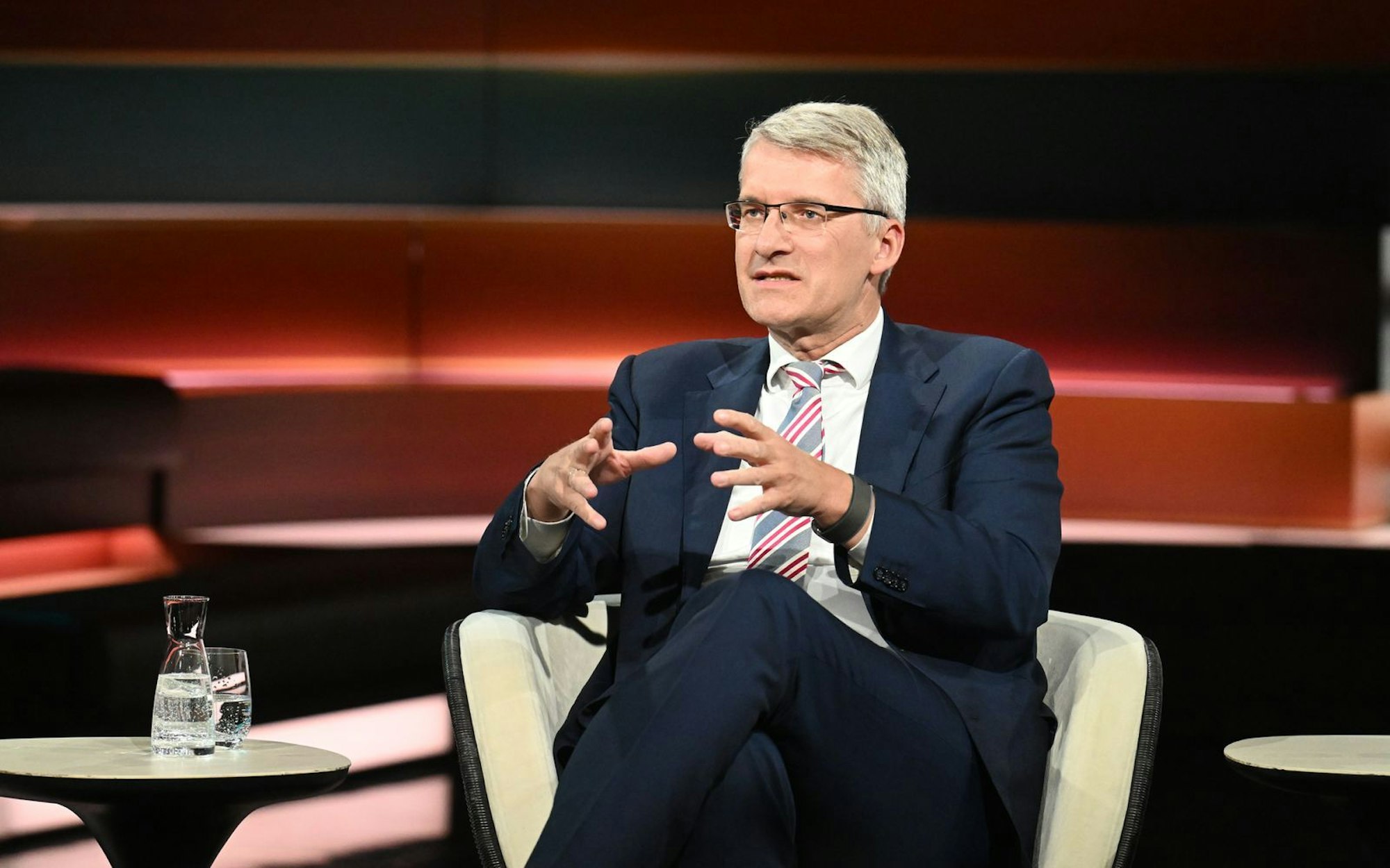 Elmar Theveßen, hier als Gast bei „Markus Lanz“, berichtet fürs ZDF aus Washington. (Bild: ZDF / Cornelia Lehmann)