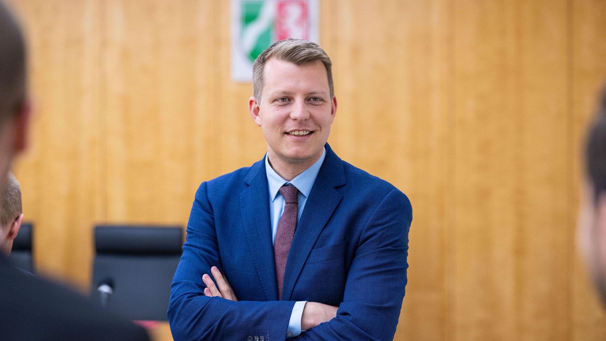 Henning Höne (FDP) Vorsitzender der FDP-Landtagsfraktion, im Düsseldorfer Landtag.