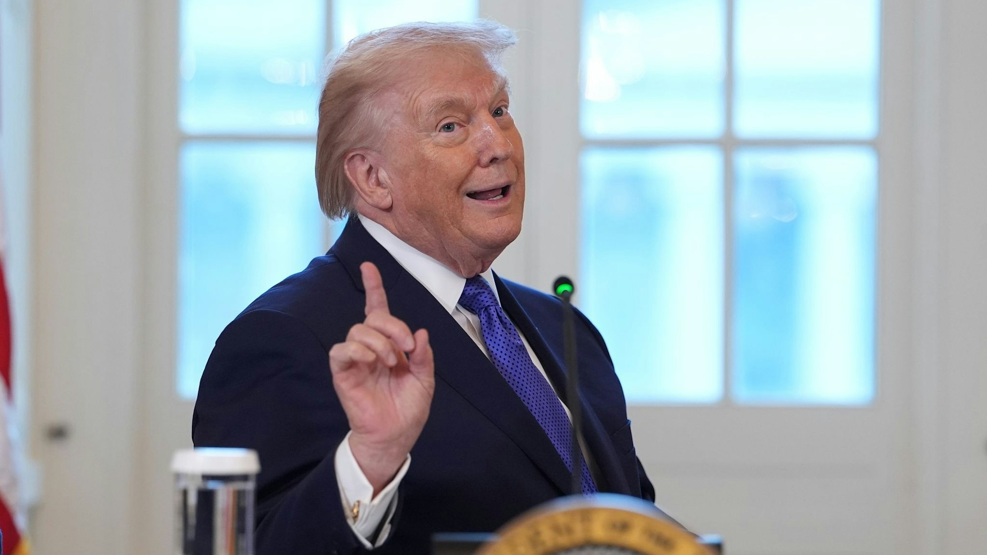 Der 79-jährige Präsident sei trotz seiner Ernährungsweise „unglaublich gesund“, behauptet US-Gesundheitsminister Kennedy. (Archivbild)