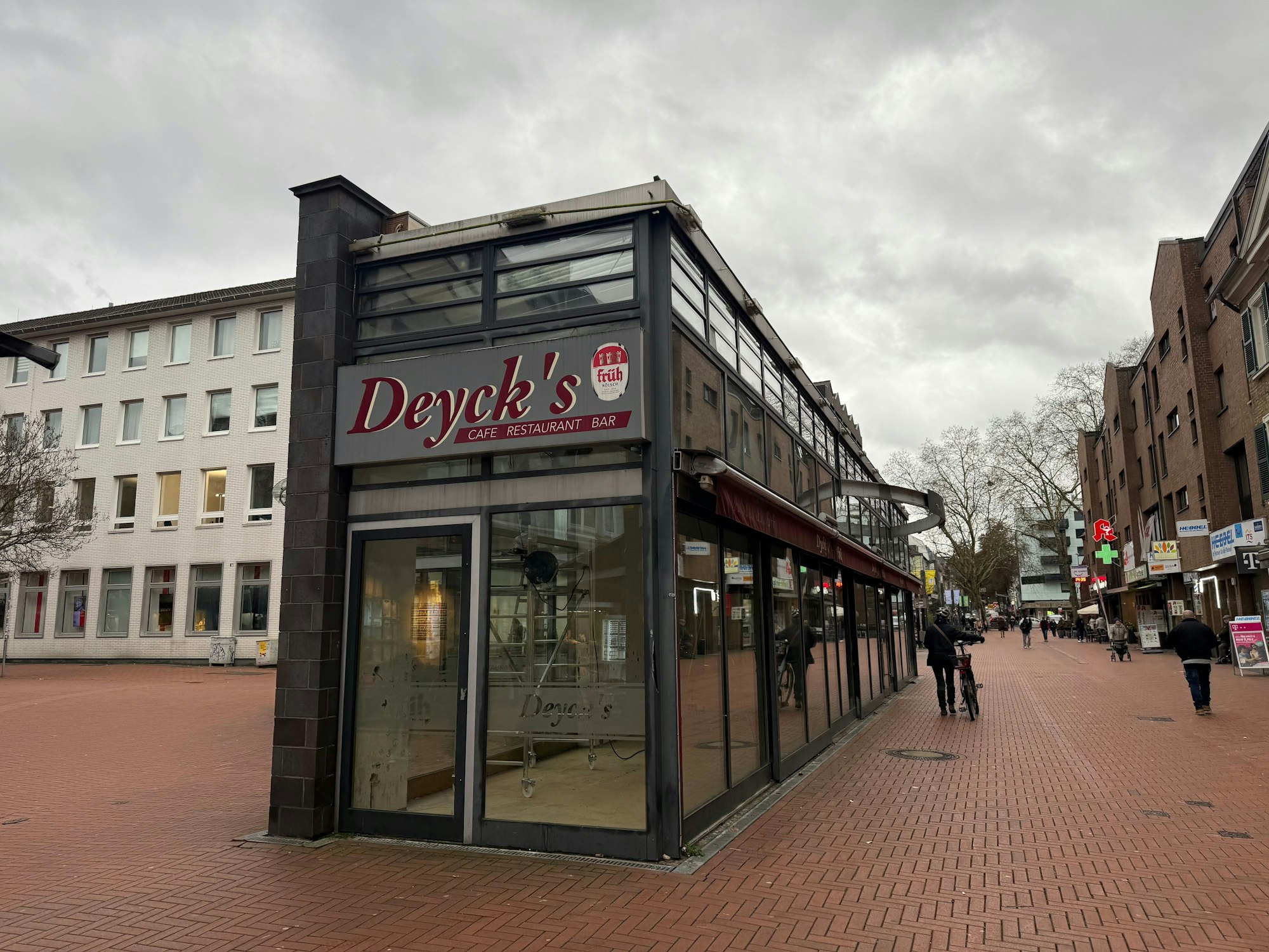 Das frühere Café Deyks in der Opladener Fußgängerzone