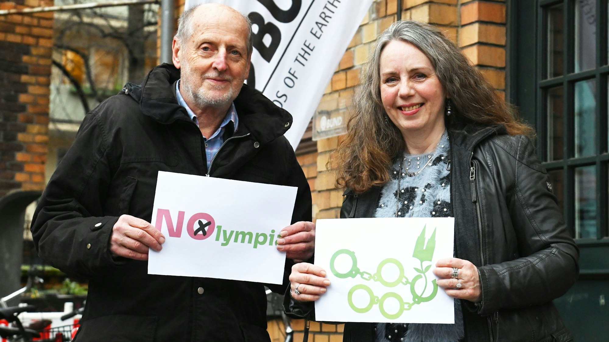 Dr. Helmut Röscheisen (li.) und Sabine Hammer vom Kölner BUND.