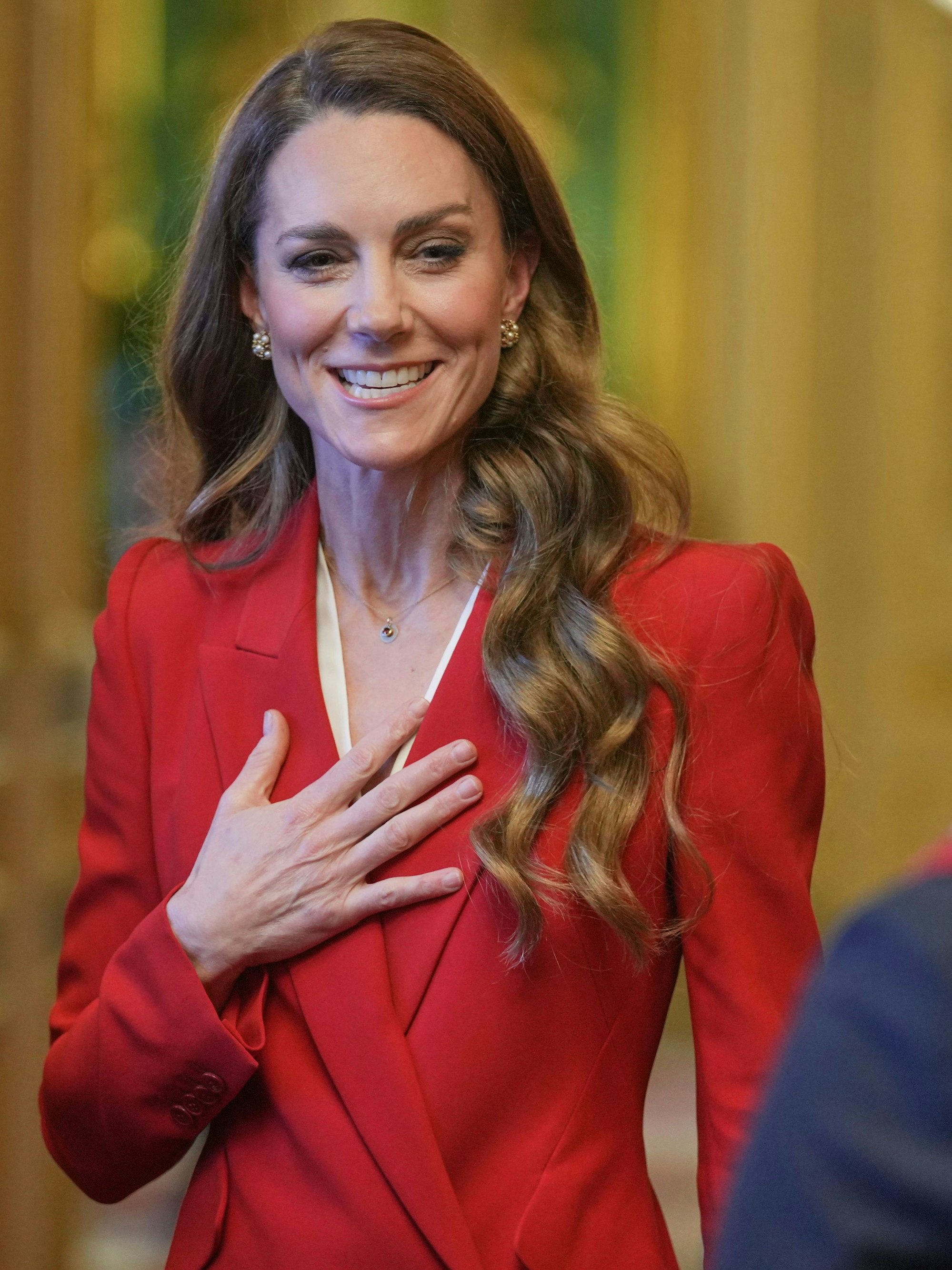 Prinzessin Kate zeigt sich in bester Laune auf Schloss Windsor.