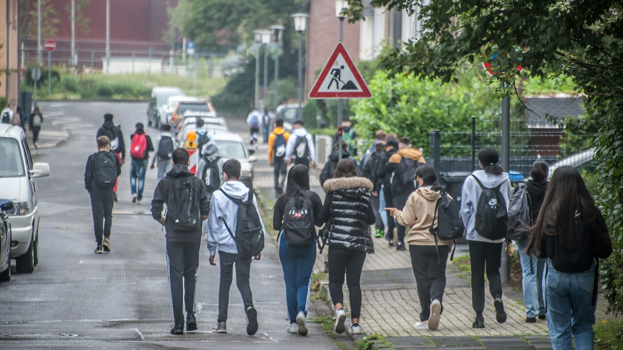 Deichtorstraße Schulweg, Schulbeginn. Foto: Ralf Krieger