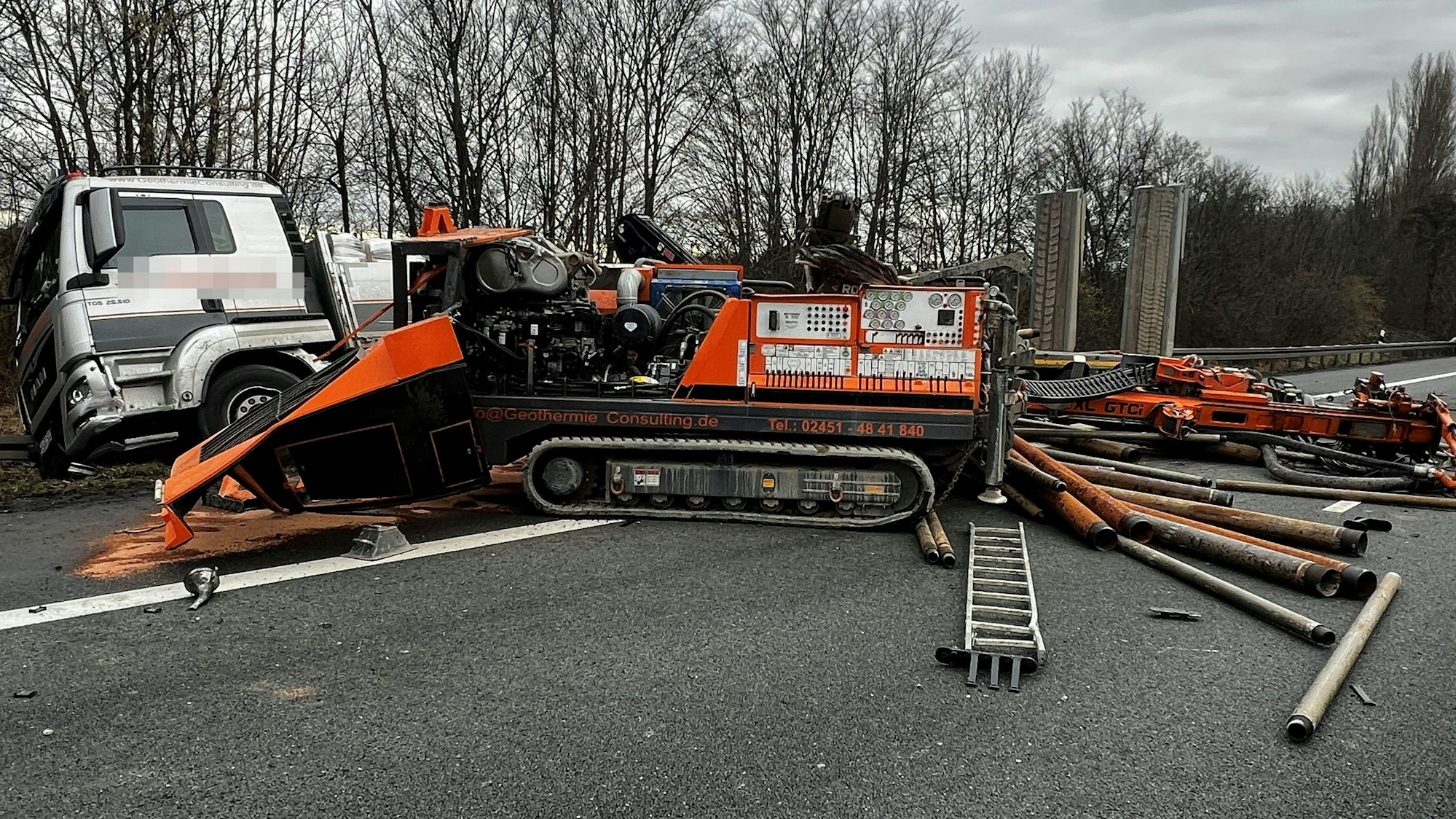 Unfall mit einem Lkw auf der A3