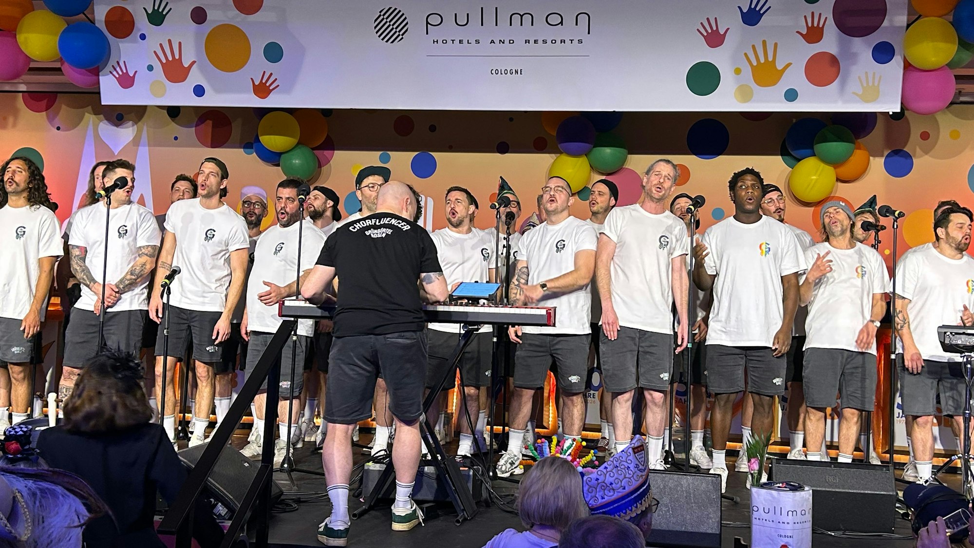 Die Grüngürtelrosen beim Auftritt im Pullman.