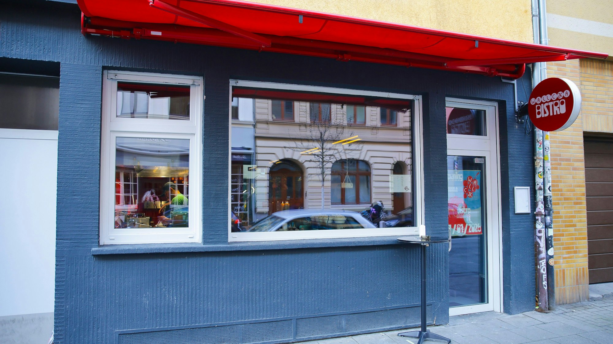 Das Wallczka-Bistro in der Kyffhäuserstraße 50 von außen