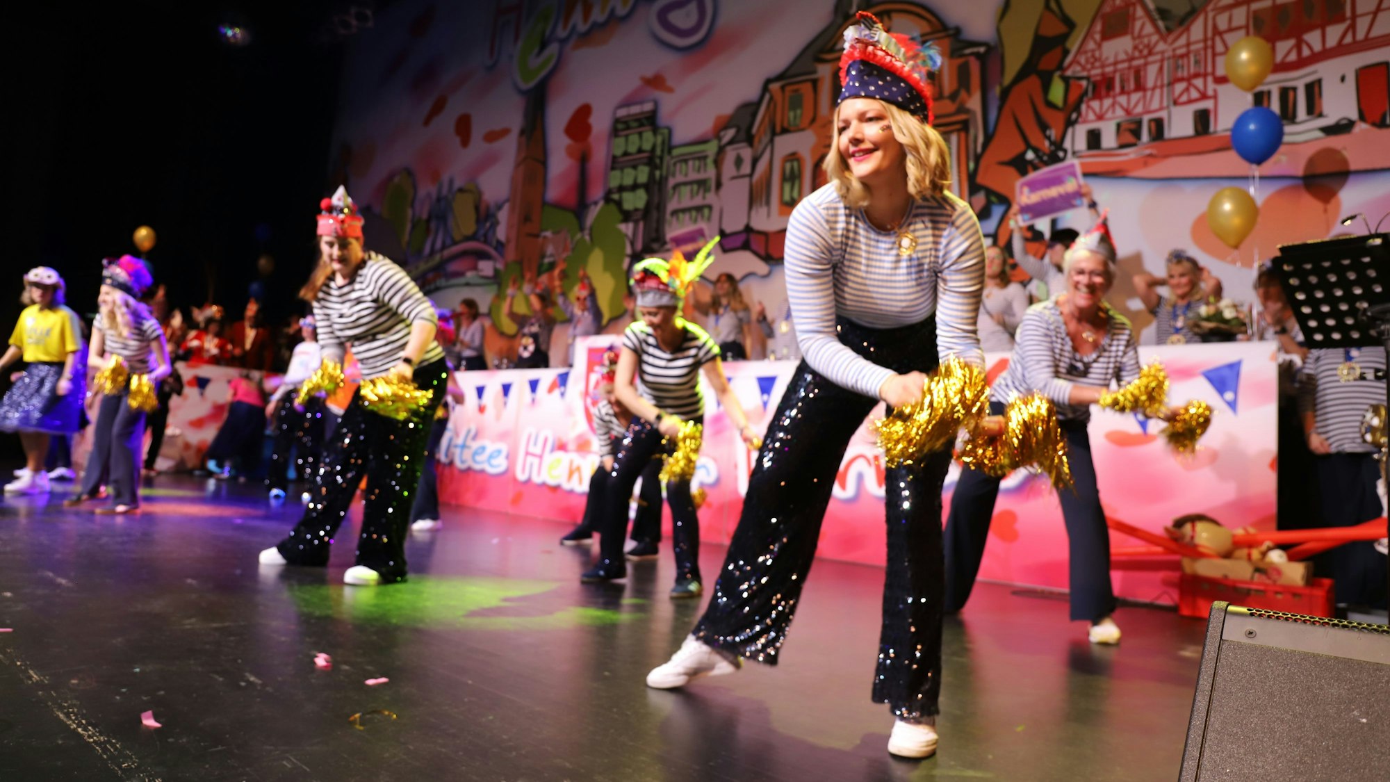 Die Flottenmädels zeigten einen eigens kreierten Tanz zum Abschluss der „Närrischen Seefahrt“.