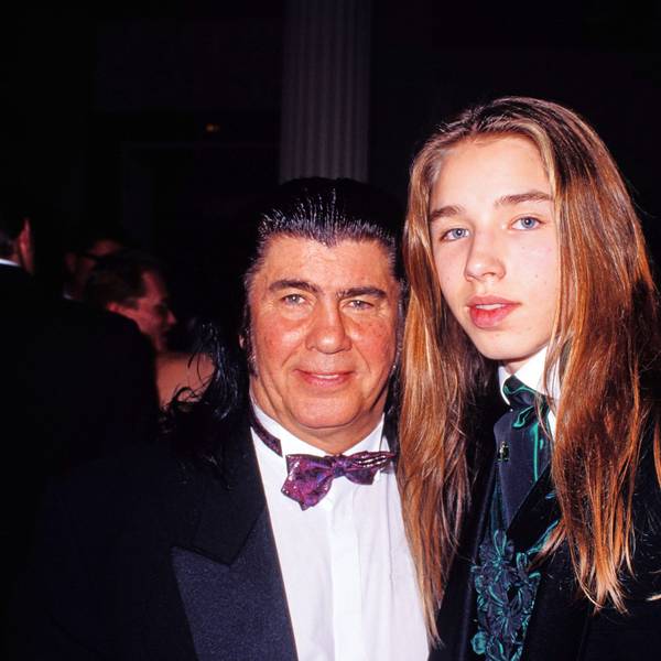 Gil Ofarim mit seinem Vater Abi Ofarim im Jahr 1999 bei einem Event in Berlin.