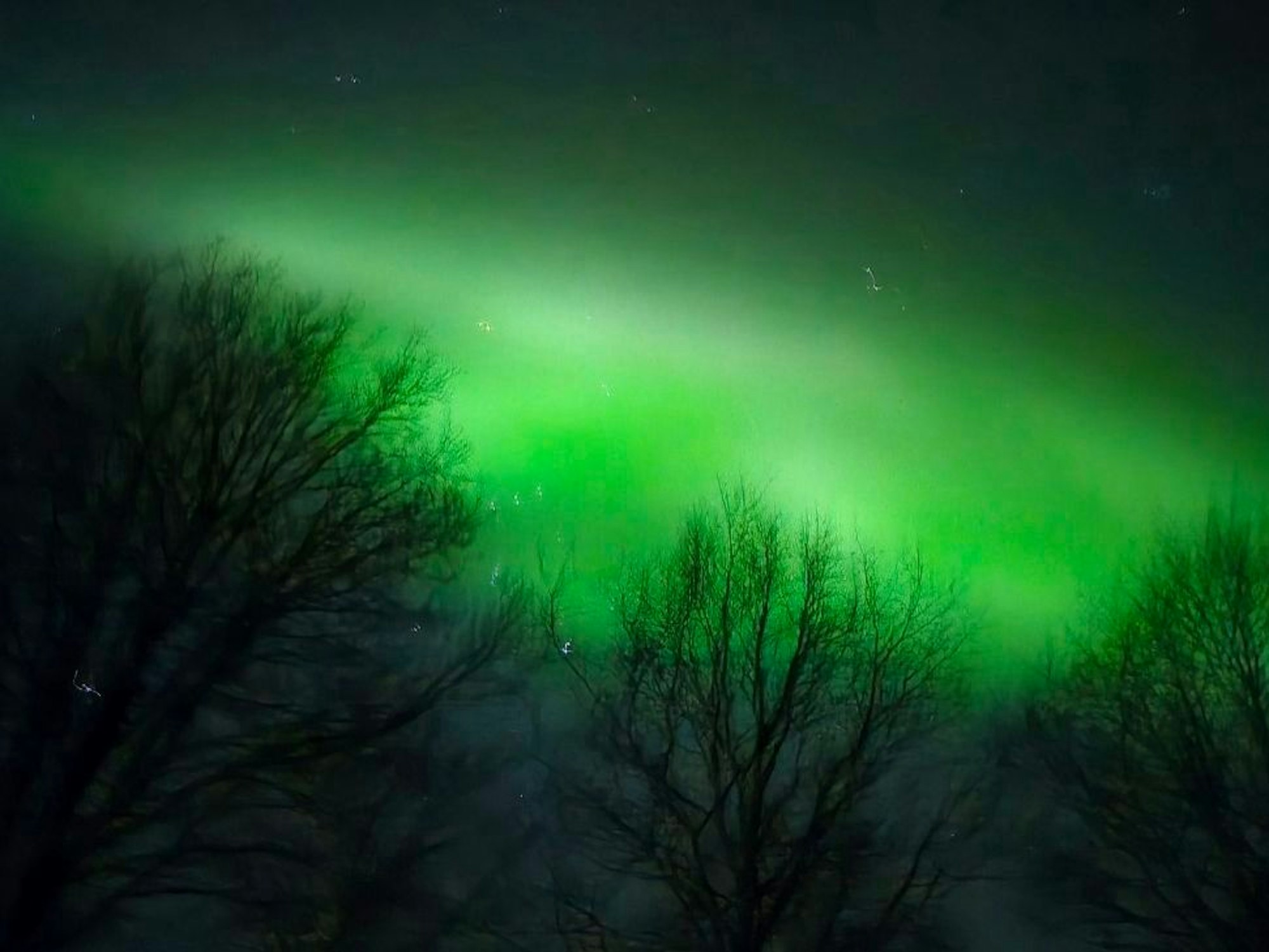 Polarlichter bei Nümbrecht.