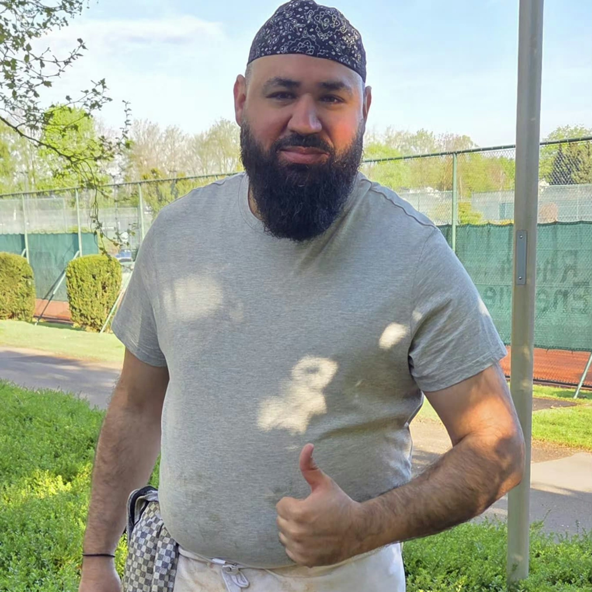 Abbas Obaid aus Niederkassel beim Dreh von "Extrawurst"