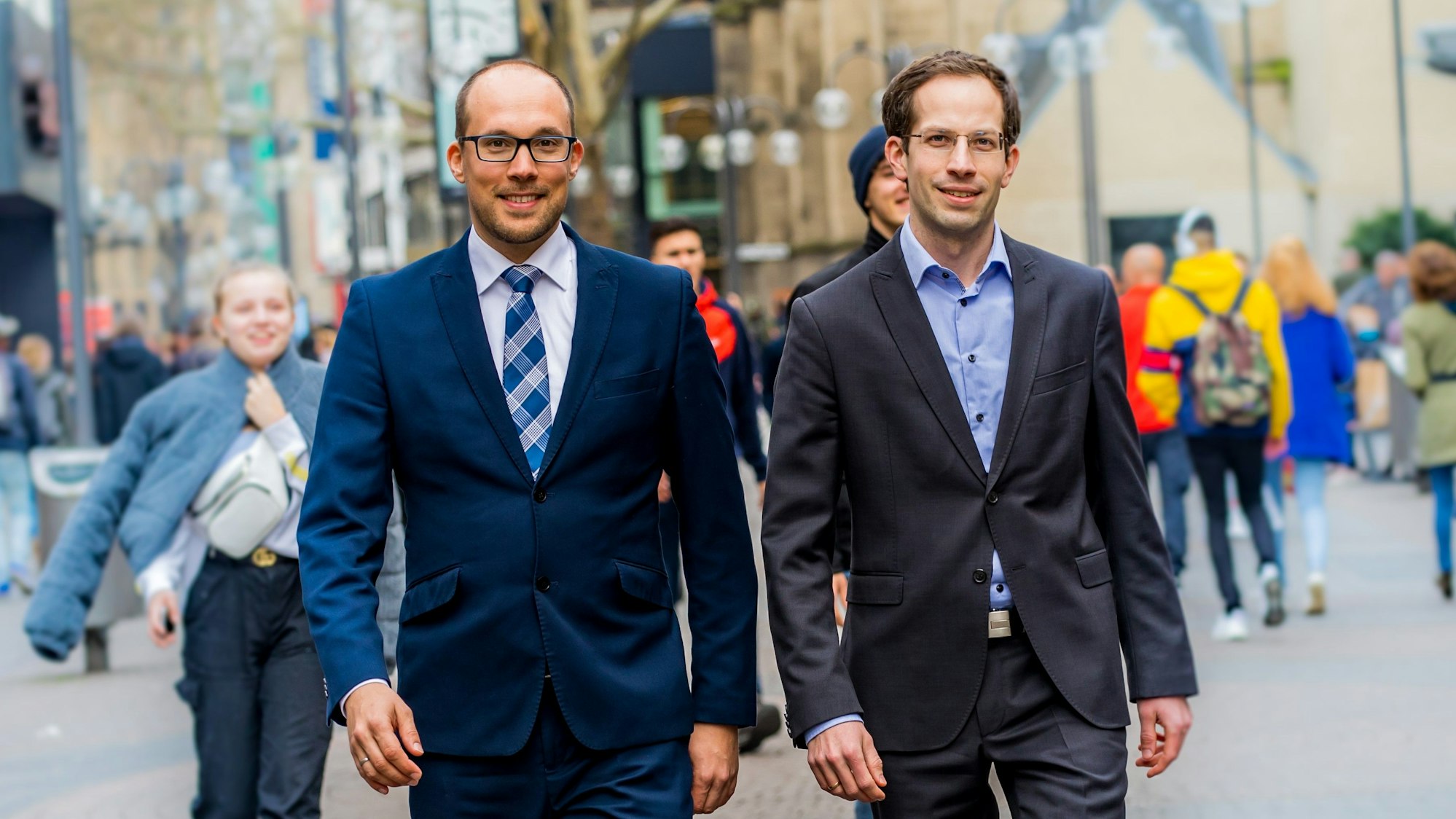 Nico Schröder (l.) und Julian Aengenvoort, Geschäftsführer von Hystreet