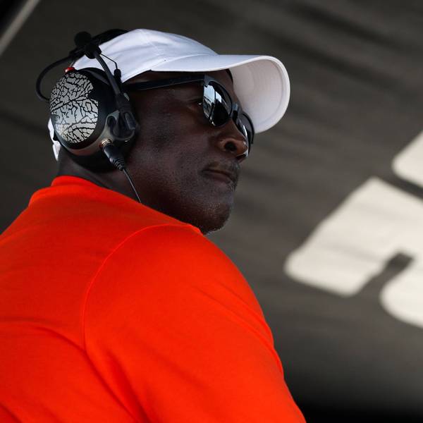 Michael „Air“ Jordan bei einem NASCAR-Rennen.