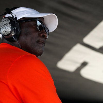 Michael „Air“ Jordan bei einem NASCAR-Rennen.