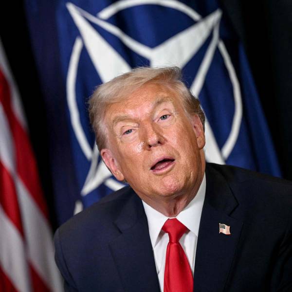 Donald Trump während eines Treffens mit Nato-Generalsekretär Mark Rutte in Davos