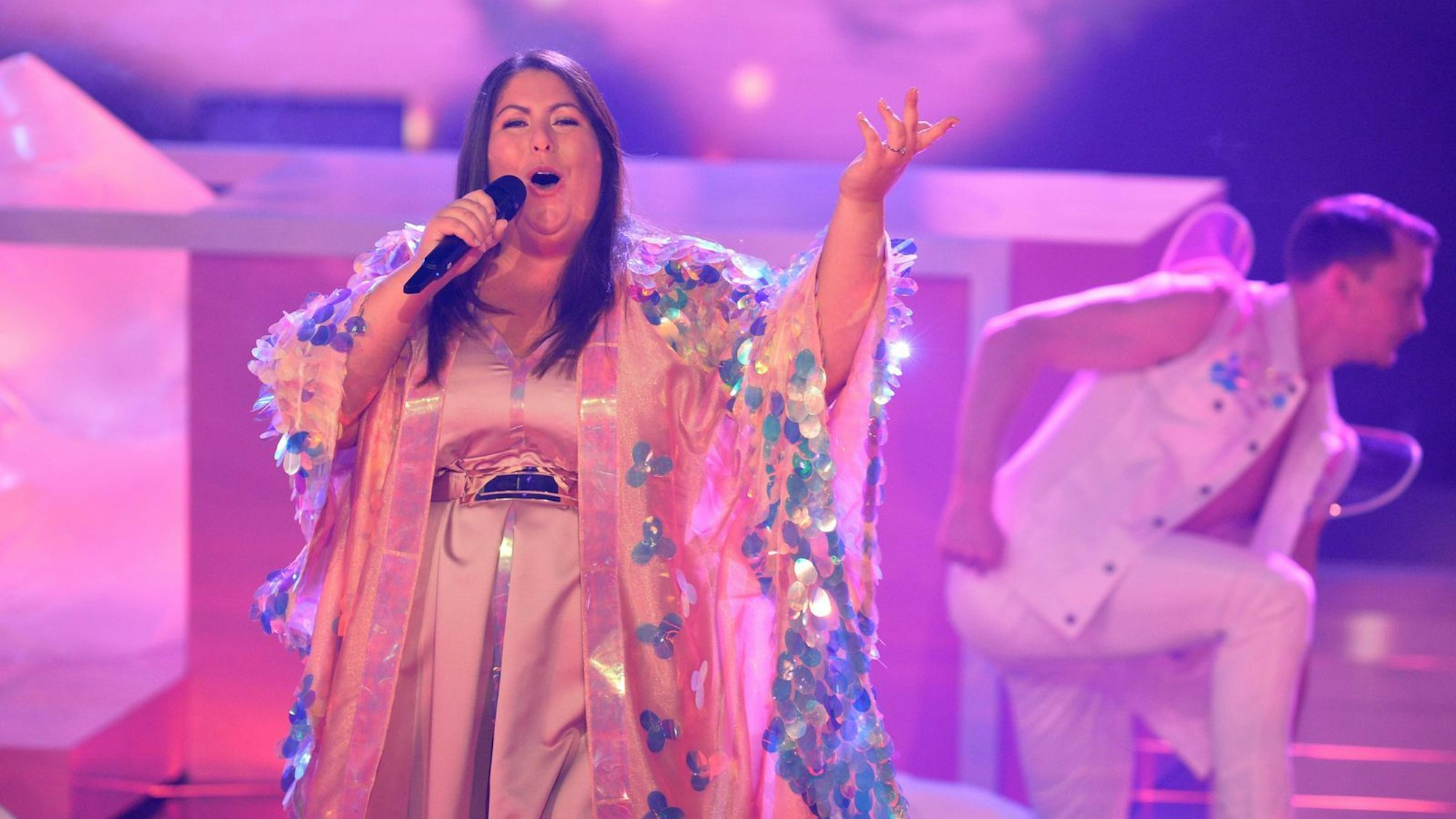 2018 nahm Janina El Arguioui bei „Deutschland sucht den Superstar“ teil und holte sich dort den vierten Platz. (Bild: 2018 Getty Images/Michael Gottschalk)