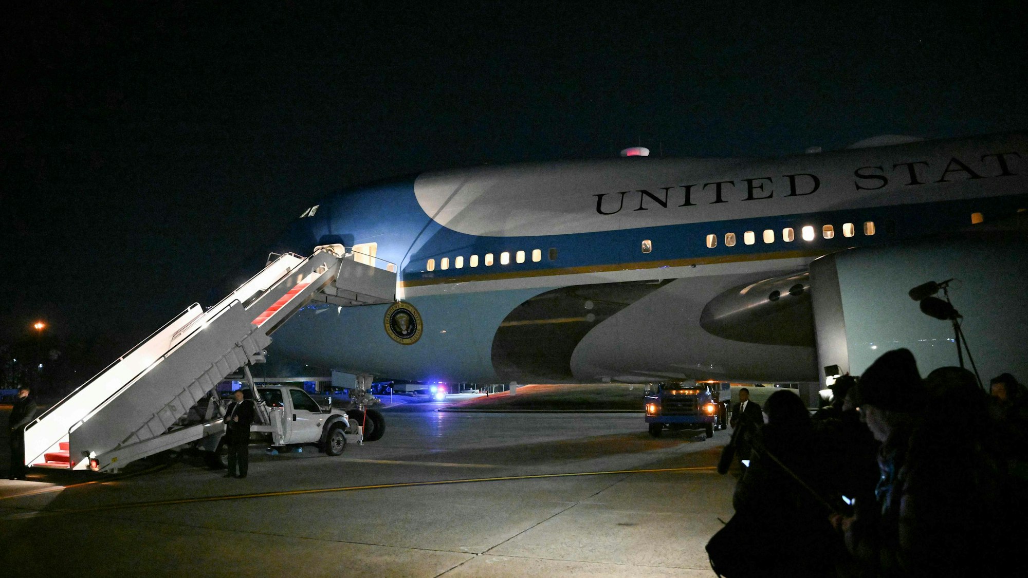 Die Air Force One auf der Joint Base Andrews in Maryland.