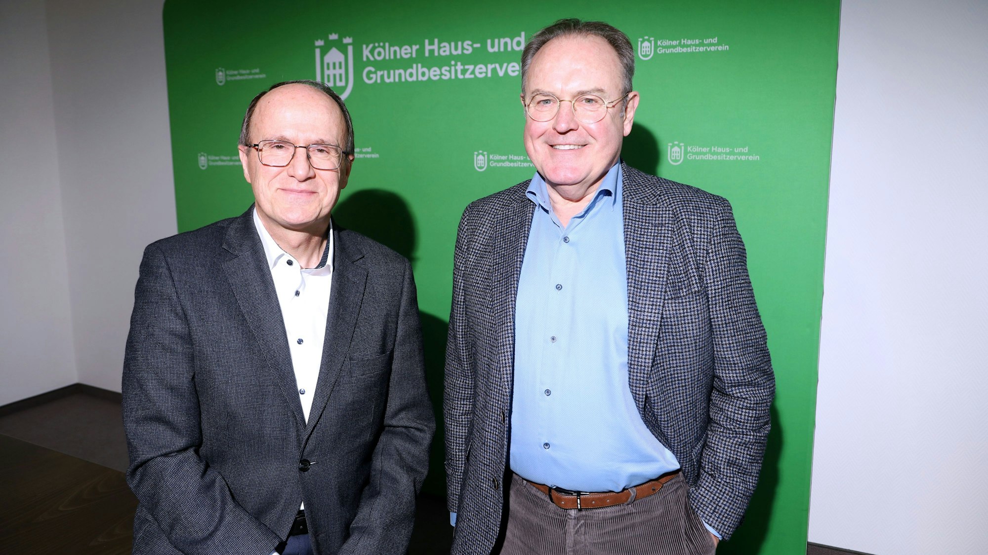 Der Haus- und Grundbesitzerverein stellt zum Jahresauftakt Forderungen an die Stadtverwaltung: Vorsitzender Anton Bausinger (rechts) und Hauptgeschäftsführer Thomas Tewes.