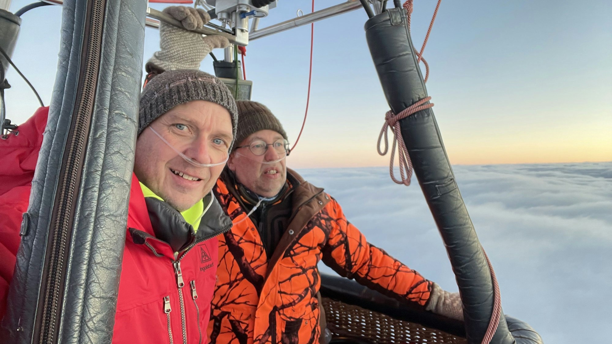 Jahresabschlussfahrt Alpen, Till Rimbach (l.) und Markus Pieper