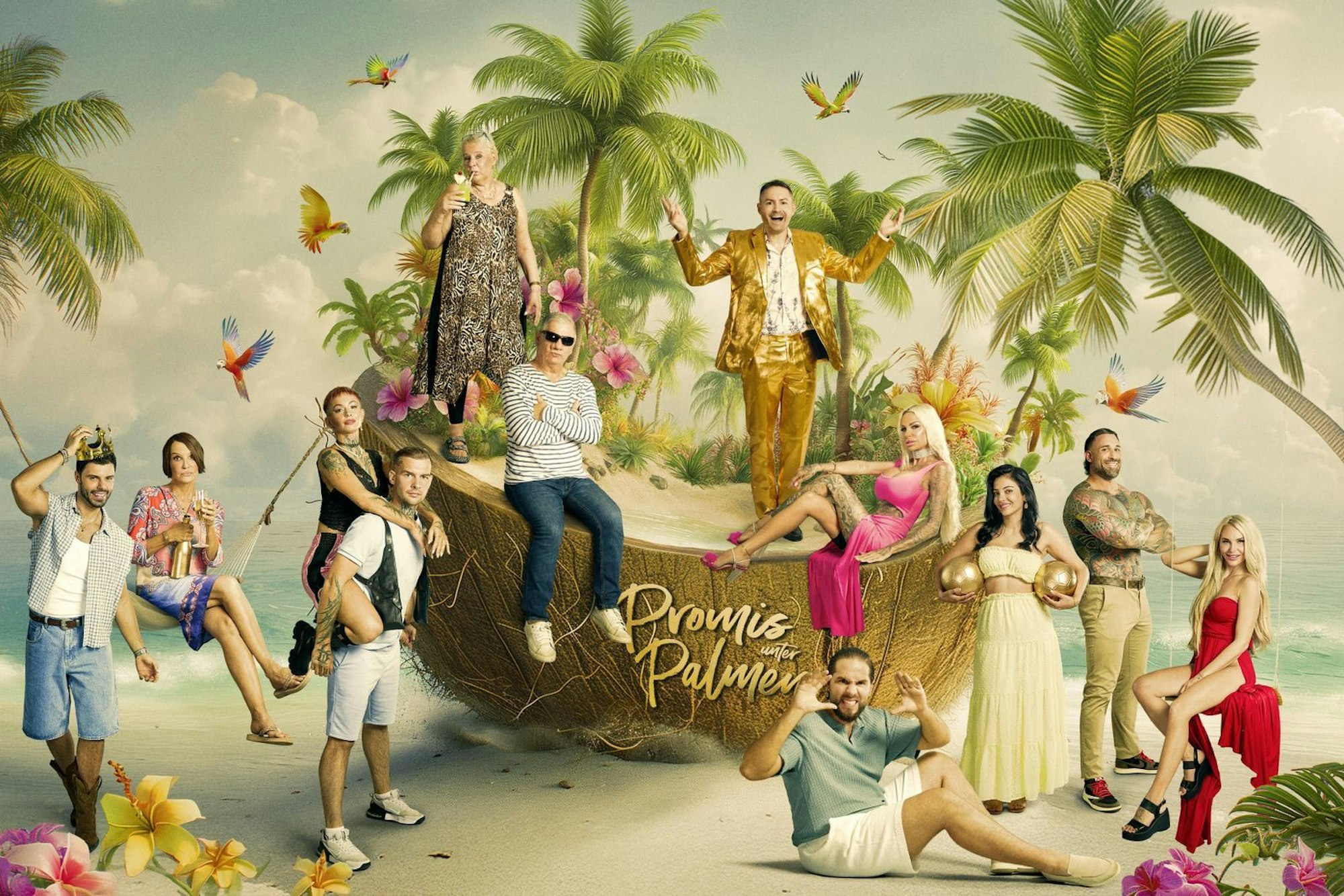 Im Februar startet die neue Staffel „Promis unter Palmen“ - jedoch eine Woche später als geplant. (Bild: Joyn / Gerhard Merzeder)
