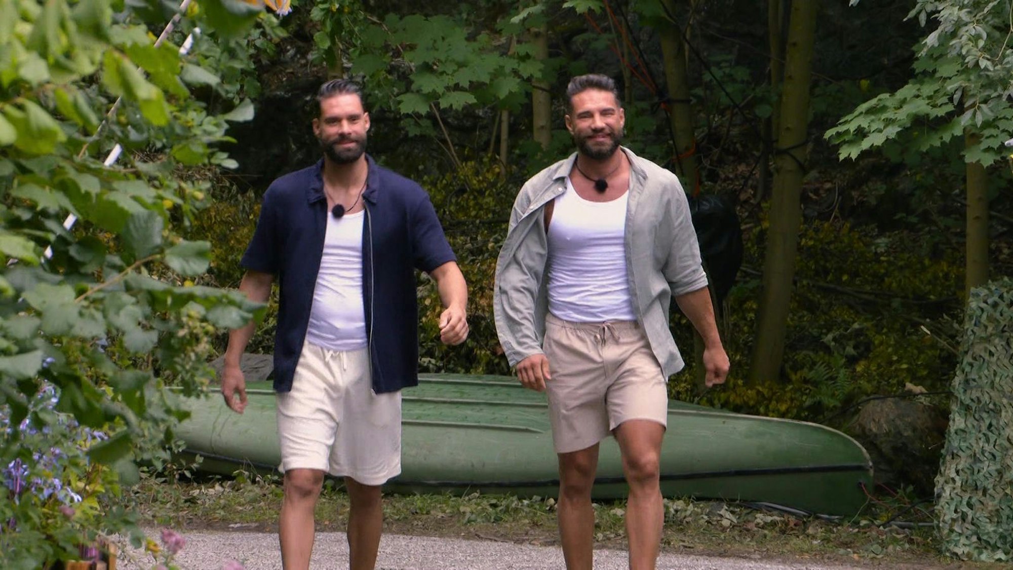 Gemeinsam mit seinem Bruder Marko (links) stellt sich Aleks Petrovic der „Couple Challenge“. (Bild: RLZWEI)