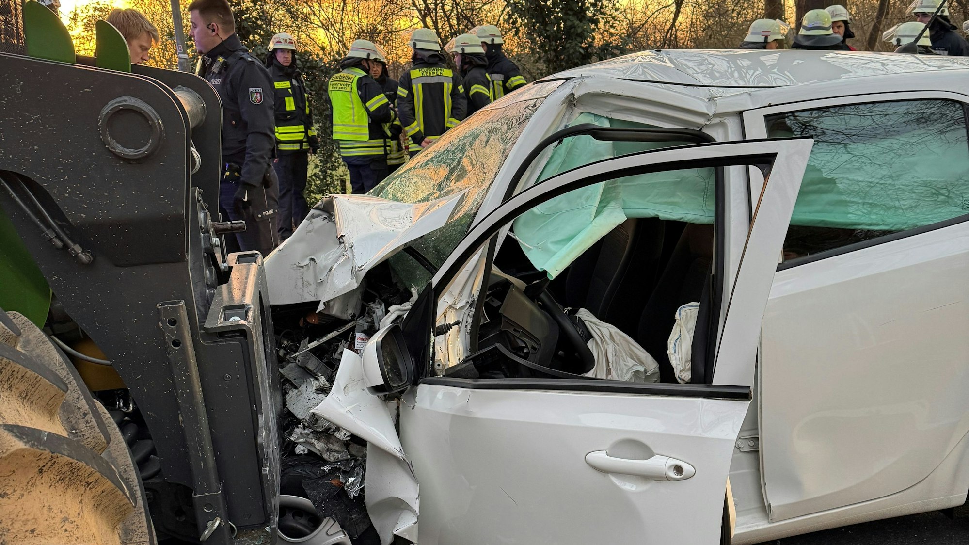 Das Bild zeigt die Unfallstelle.