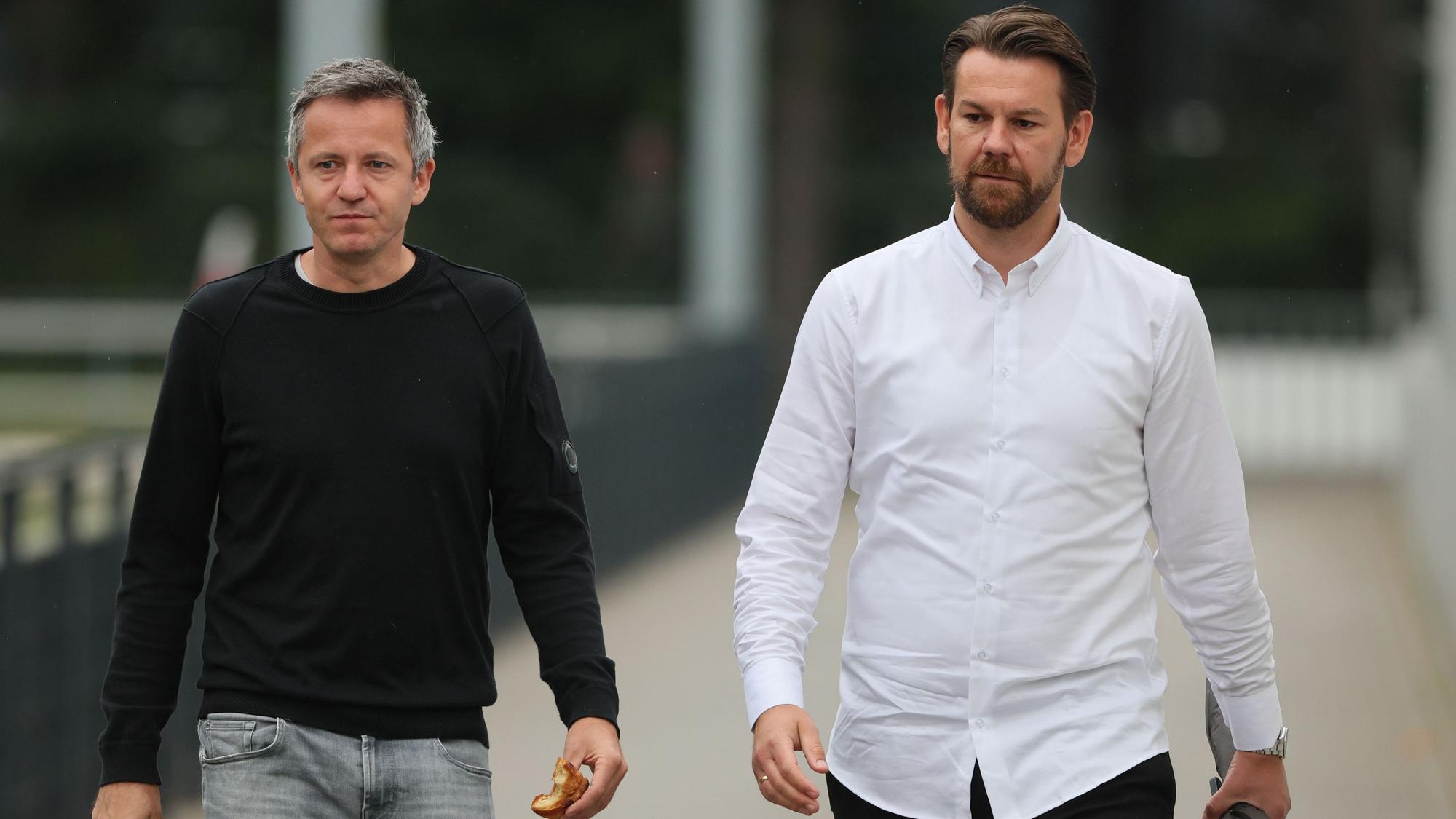 Philipp Türoff und Thomas Kessler im Sommer 2022; Kessler und Türoff sind nun Kollegen in der Geschäftsführung des 1. FC Köln.