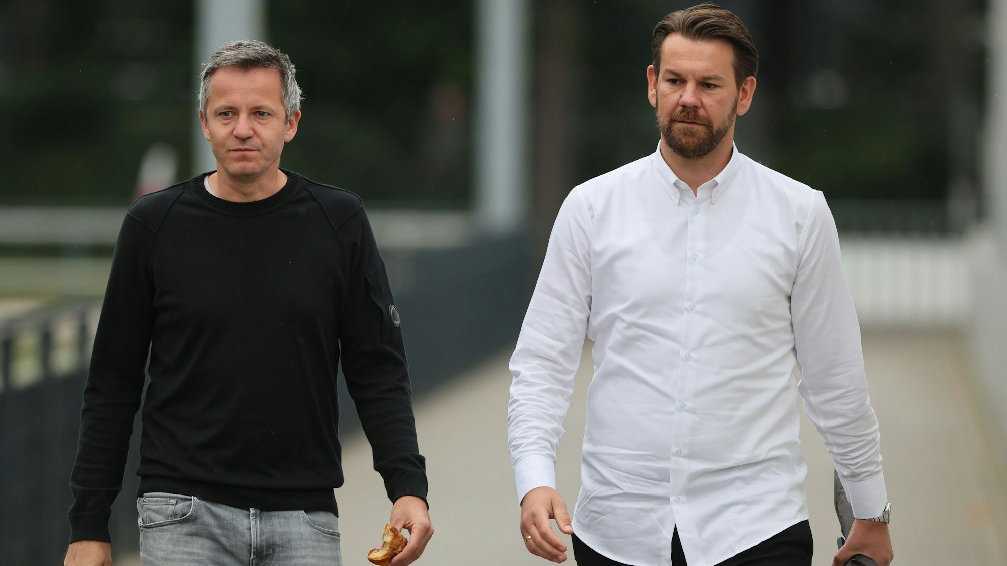 Philipp Türoff und Thomas Kessler im Sommer 2022; Kessler und Türoff sind nun Kollegen in der Geschäftsführung des 1. FC Köln.