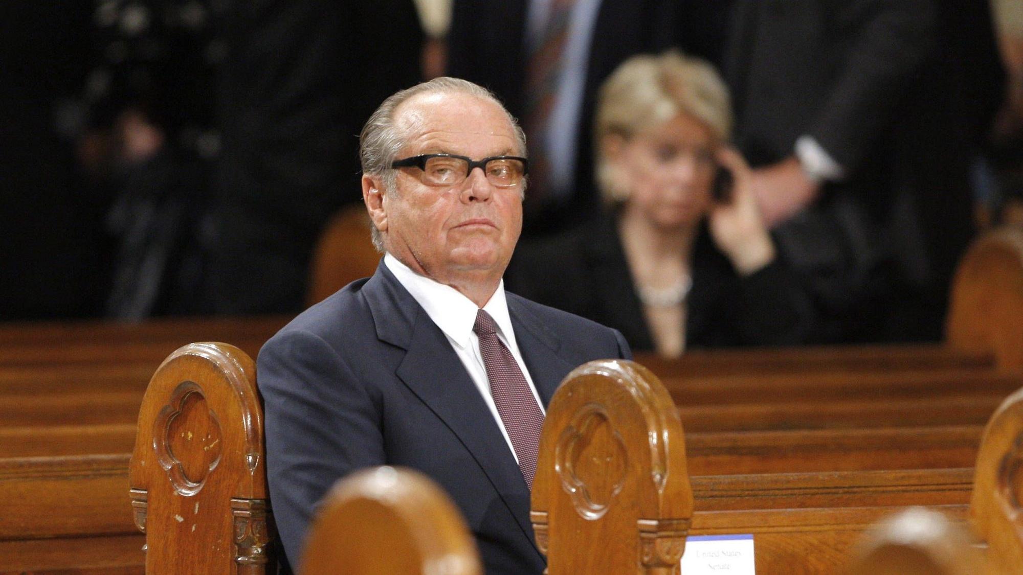 Jack Nichsolon bei der Beerdigung von Edward Kennedy im August 2009.
