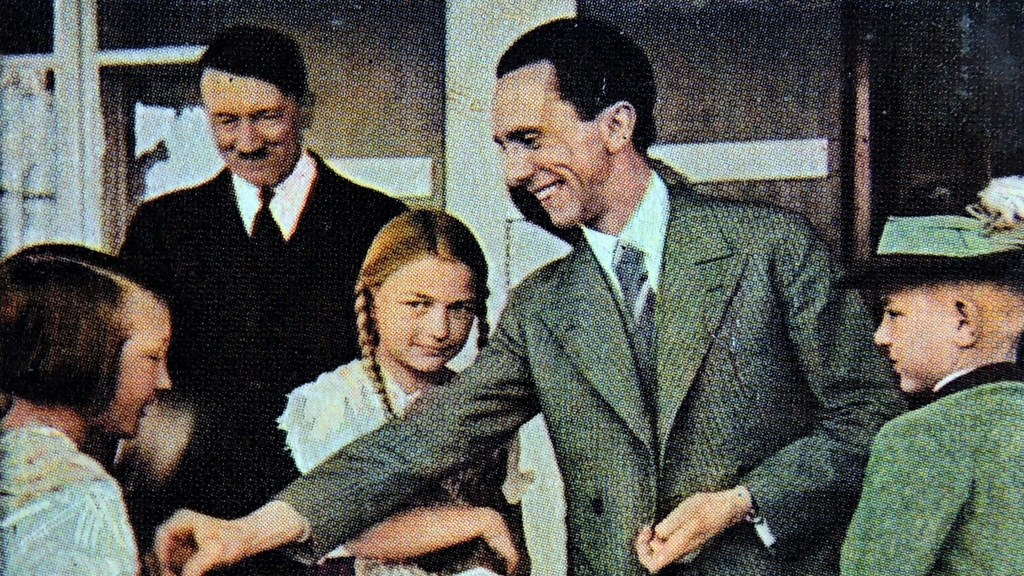 Adolf Hitler und Joef Goebbels auf dem Obersalzberg.