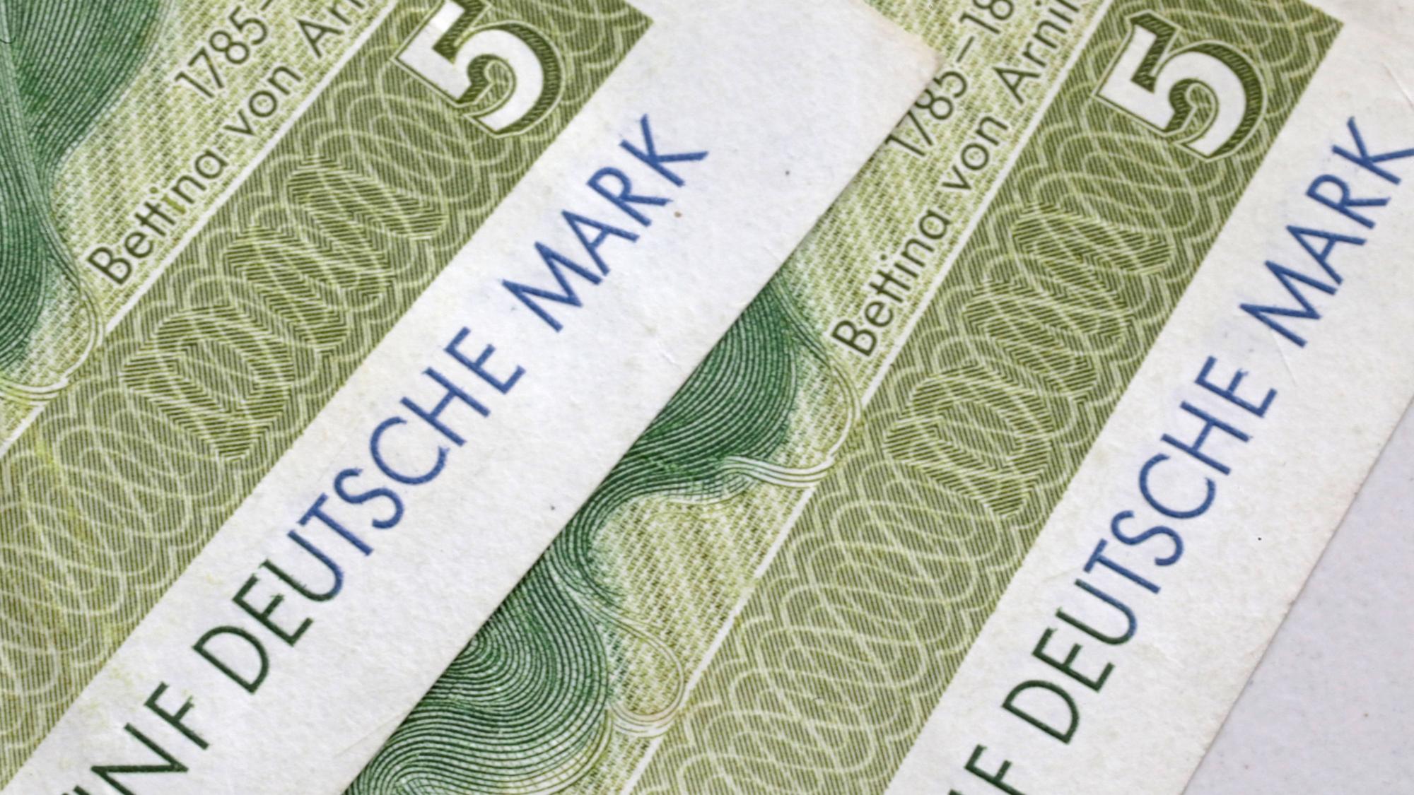Ein 5-Mark-Schein ist noch immer ein seltenes Exemplar.